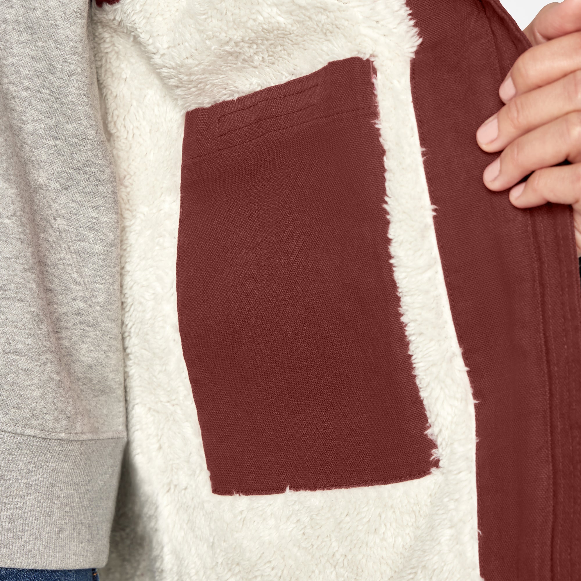 Women's Fleece Lined Duck Canvas Vest - Image 5