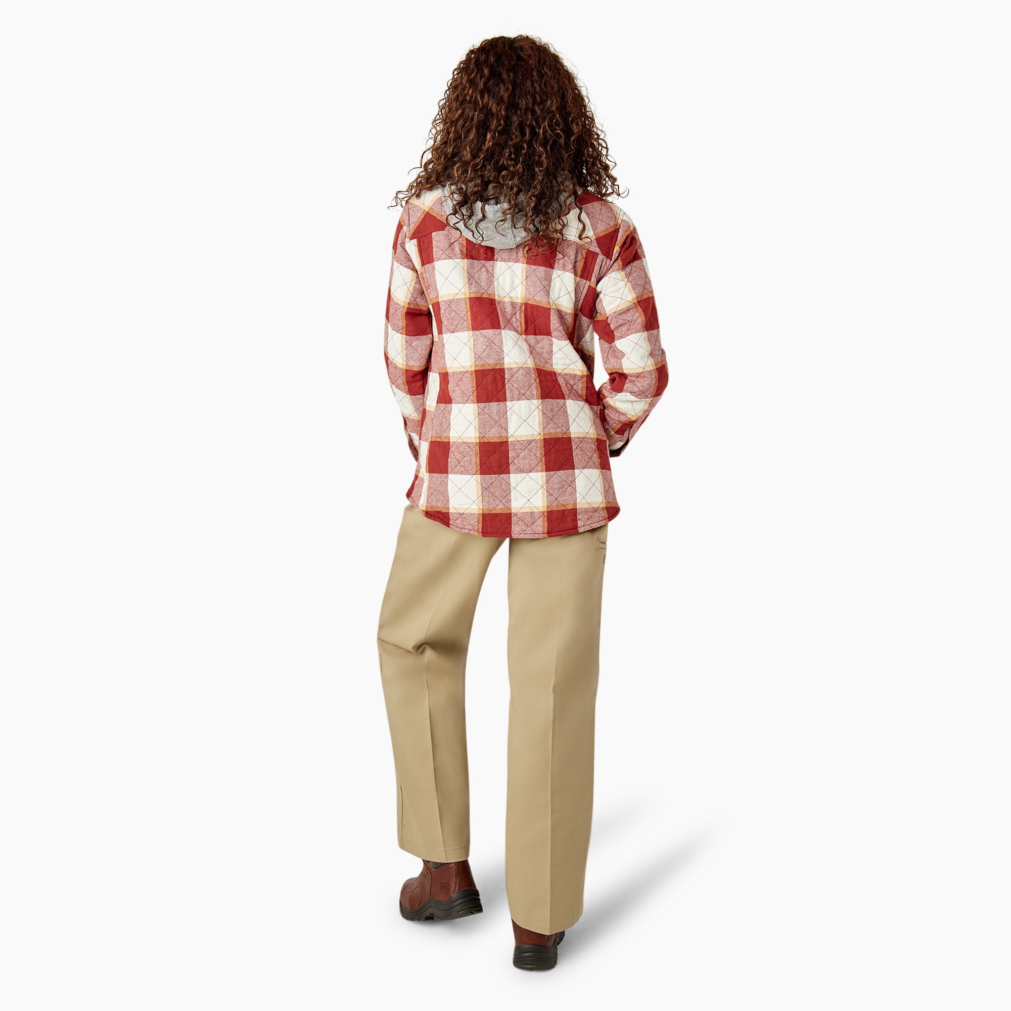 Women's Flannel Hooded Shirt Jacket - Image 6