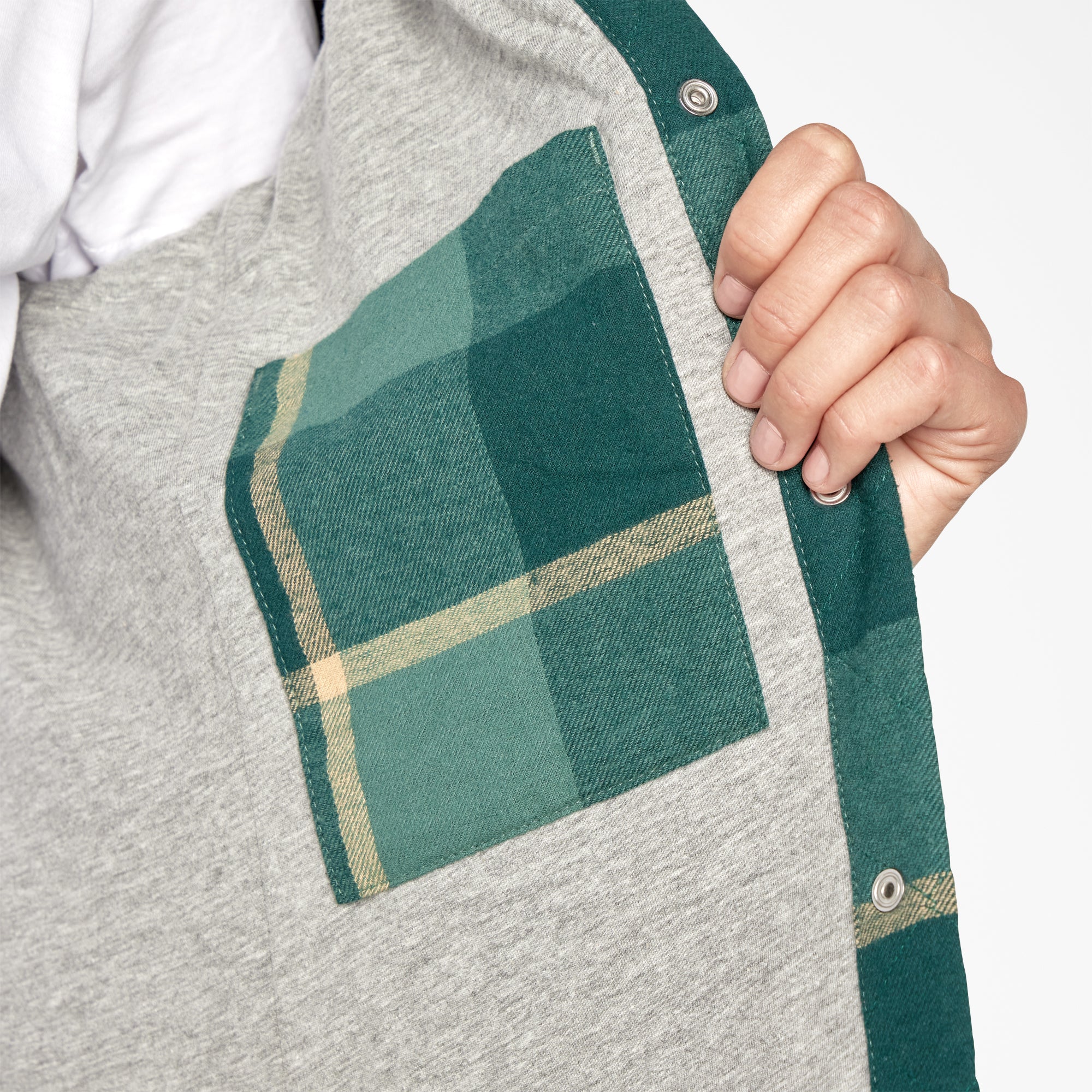 Women's Flannel Hooded Shirt Jacket - Image 5