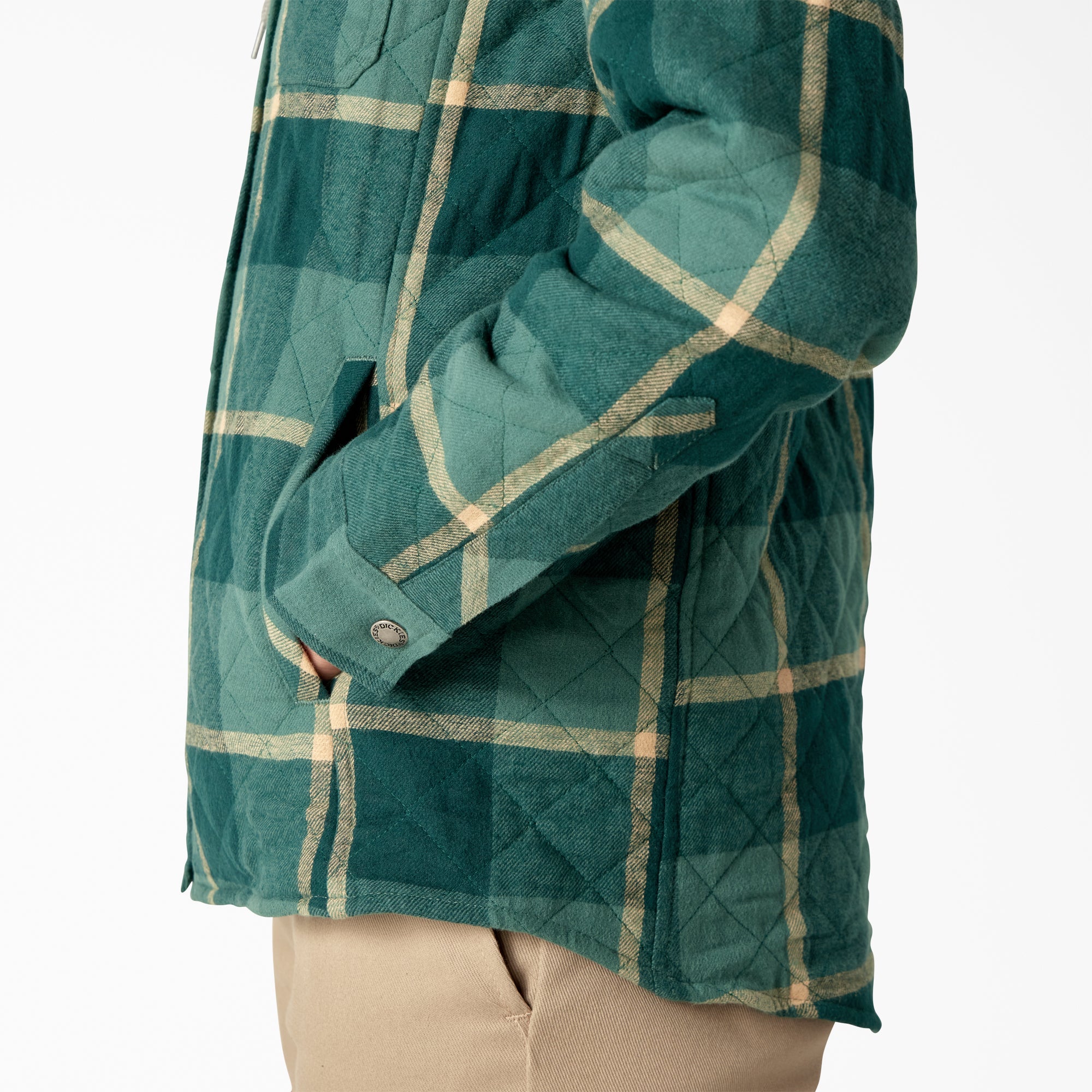 Women's Flannel Hooded Shirt Jacket - Image 6