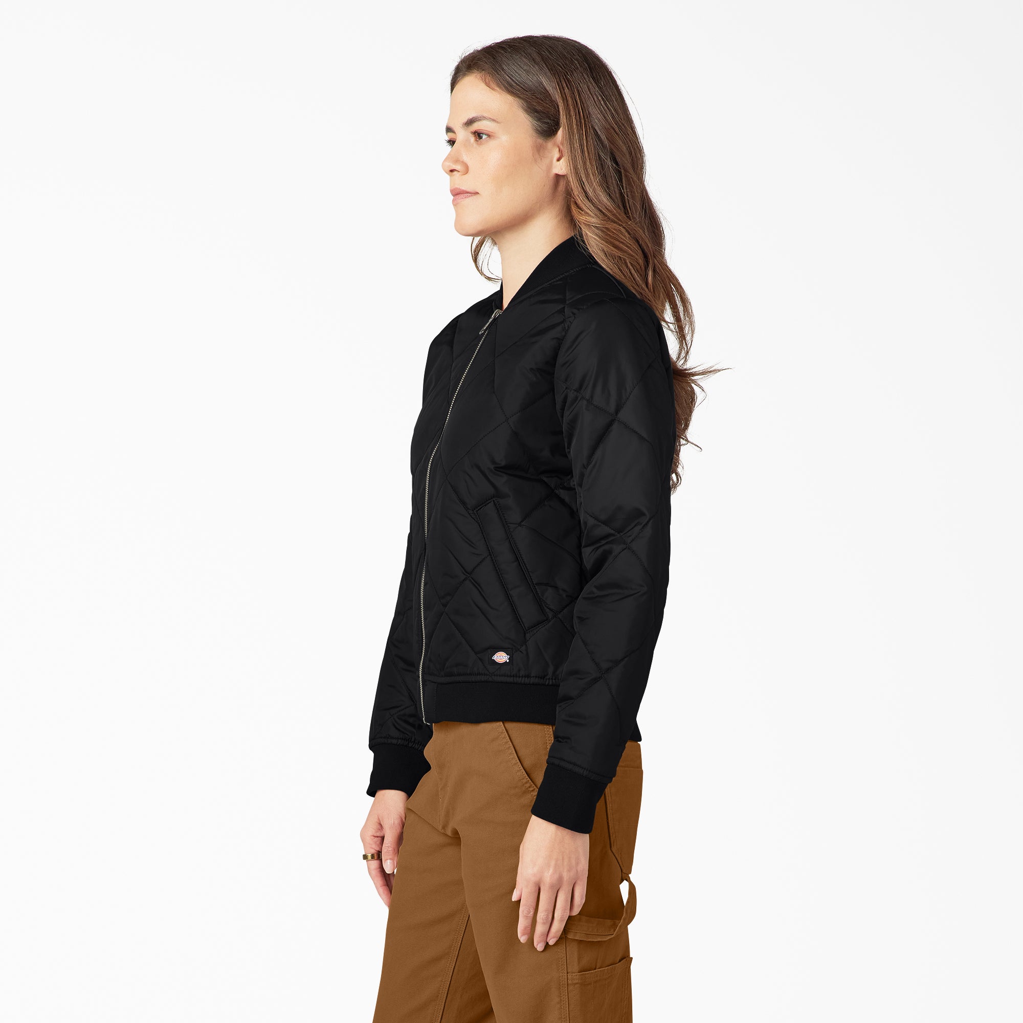 Women's Quilted Bomber Jacket - Image 3