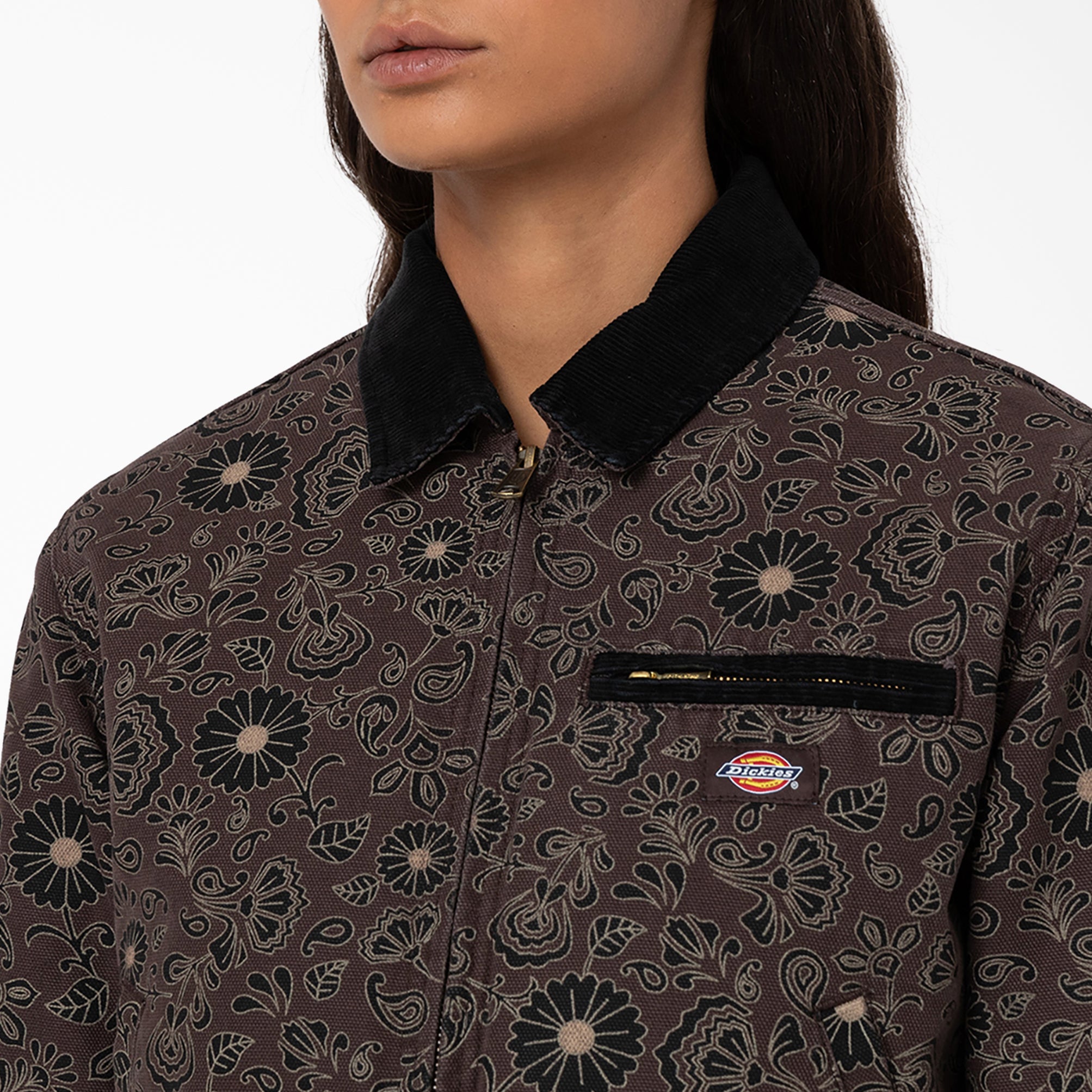 Women's Ellis Floral Duck Canvas Jacket - Image 4