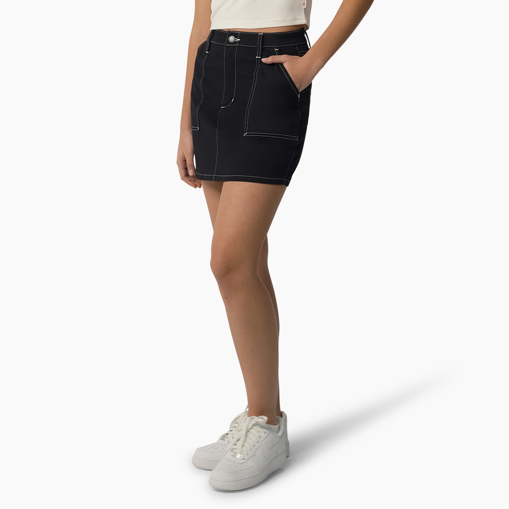 Women's High Waisted Carpenter Skirt - Image 3