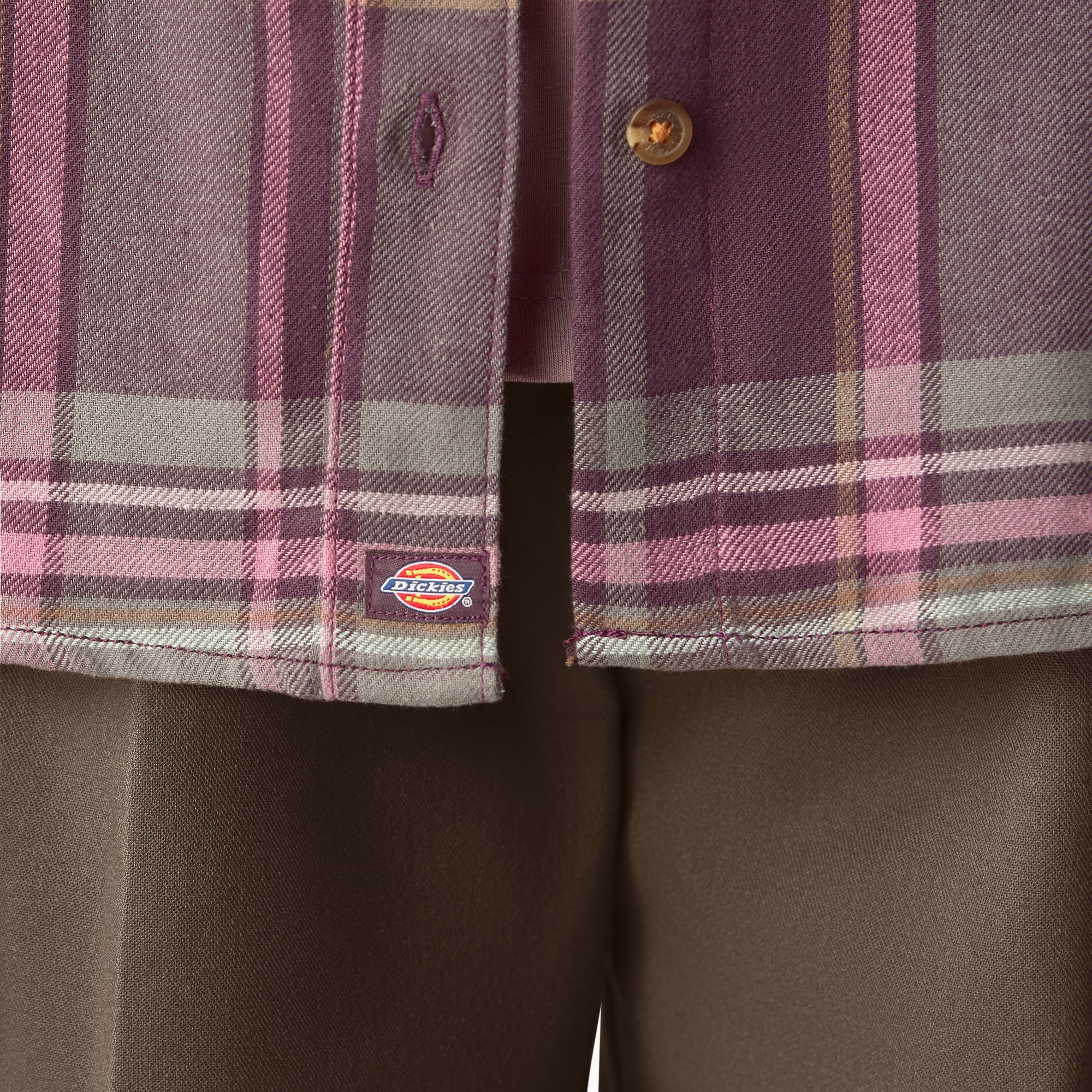 Women's Plaid Flannel Long Sleeve Shirt - Image 7