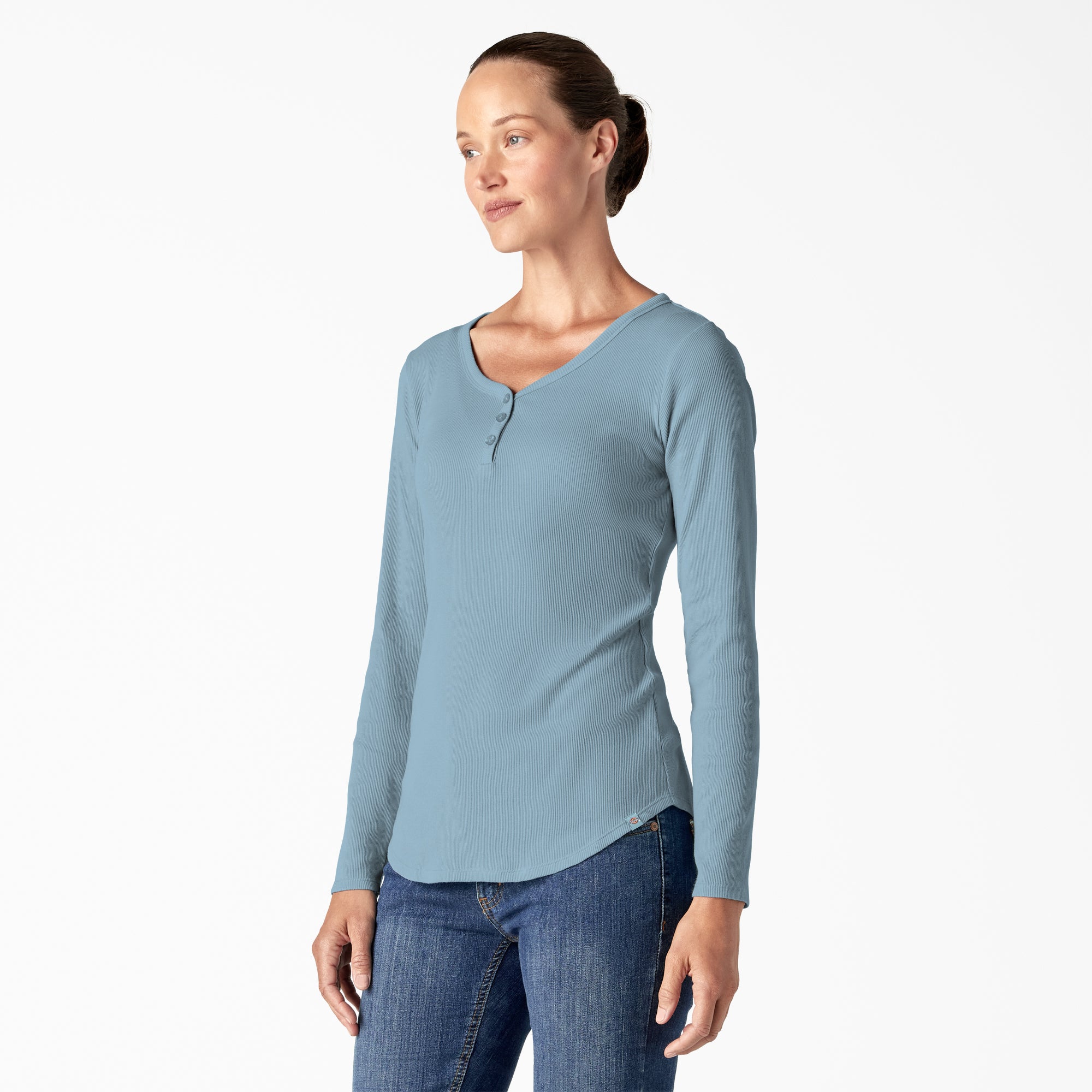 Women's Henley Long Sleeve Shirt - Image 3