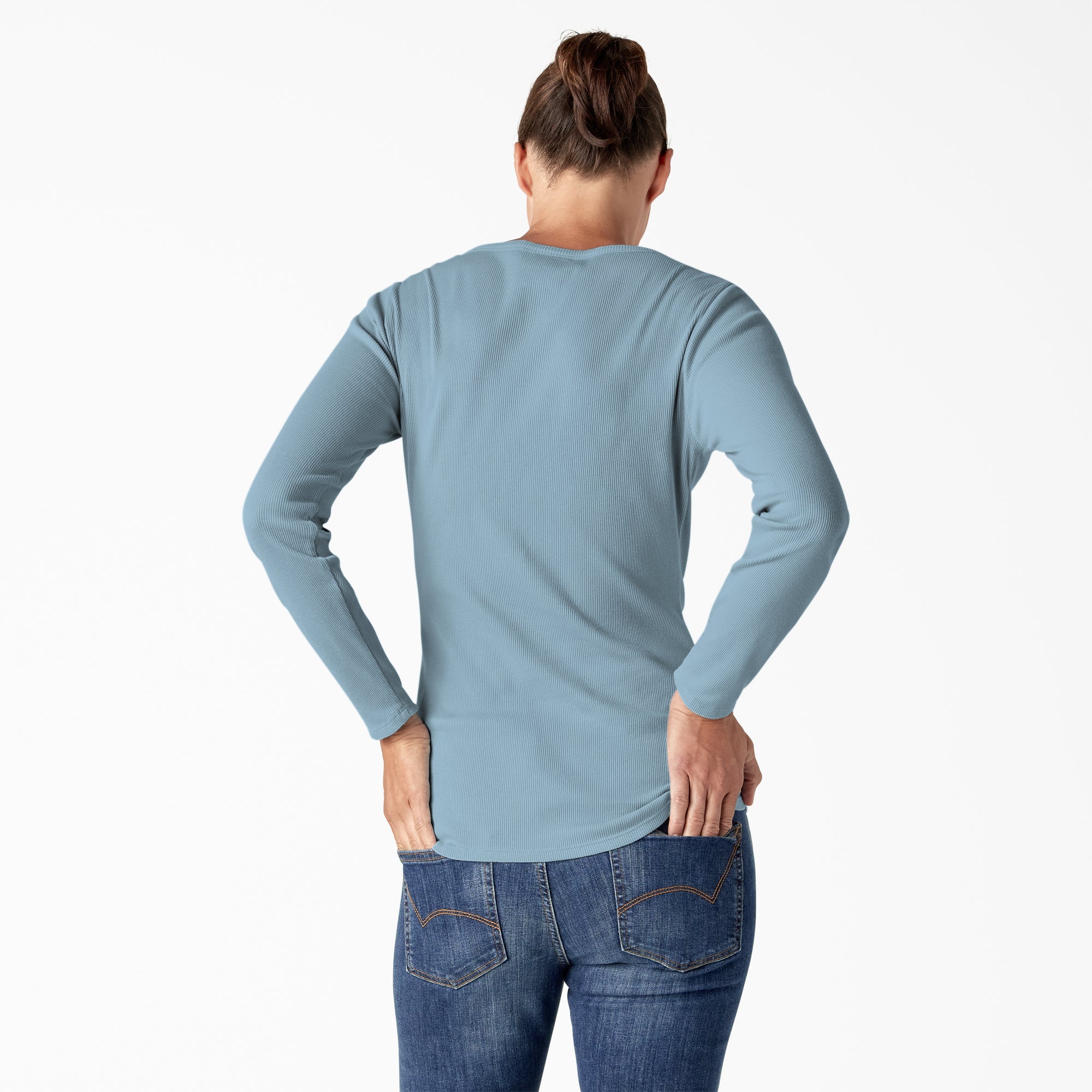Women's Henley Long Sleeve Shirt - Image 2