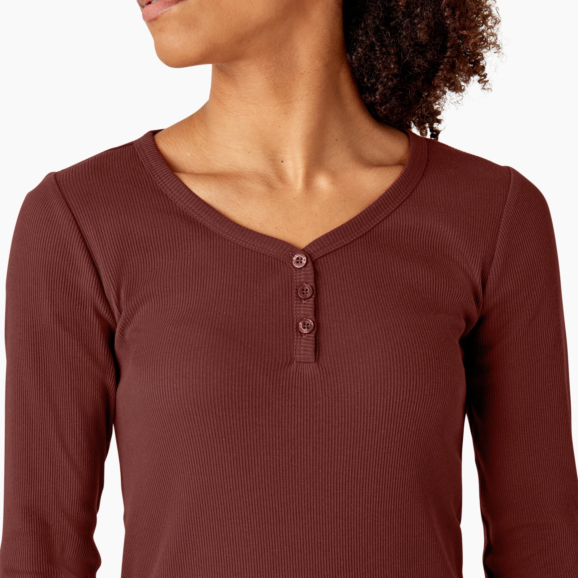 Women's Henley Long Sleeve Shirt - Image 6