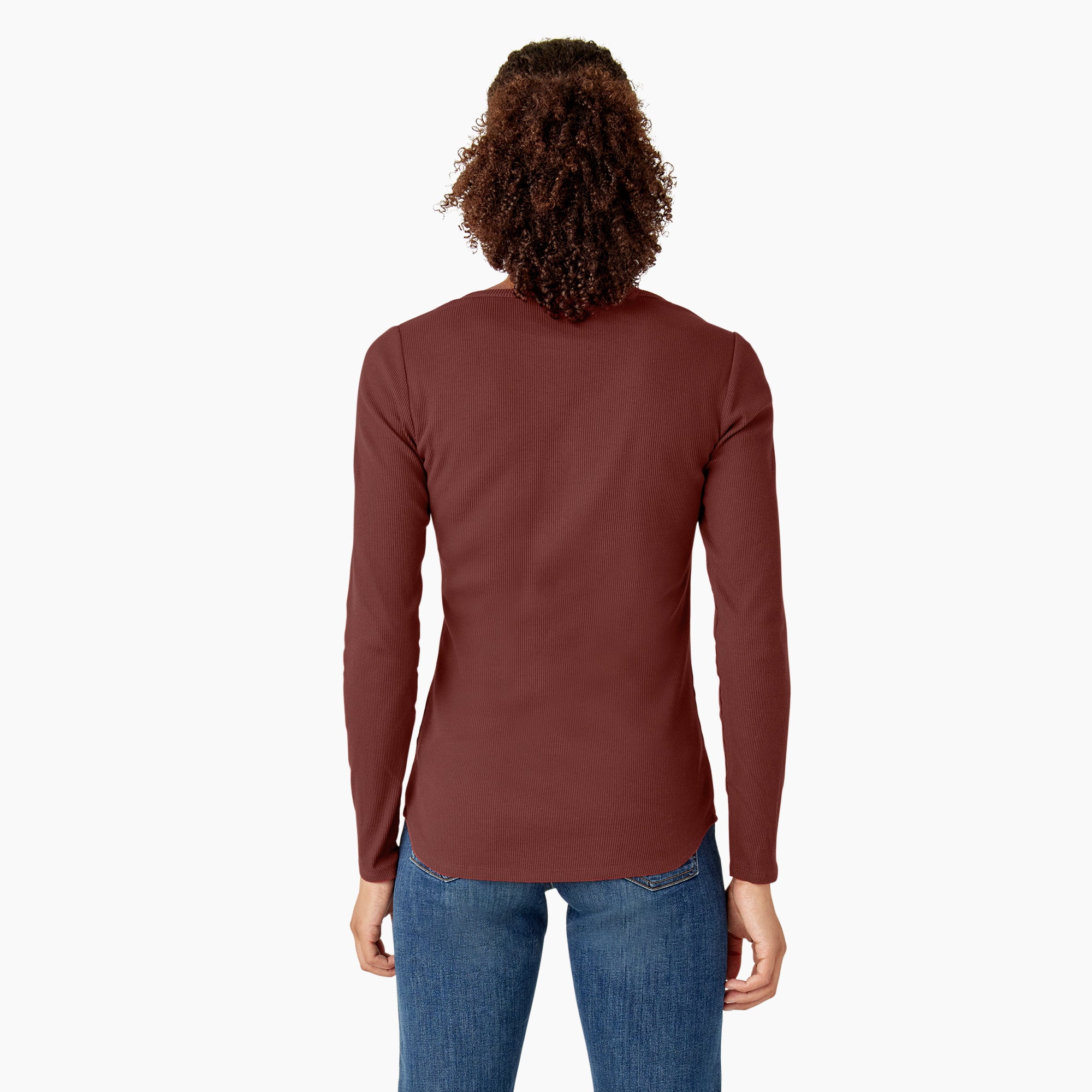 Women's Henley Long Sleeve Shirt - Image 2