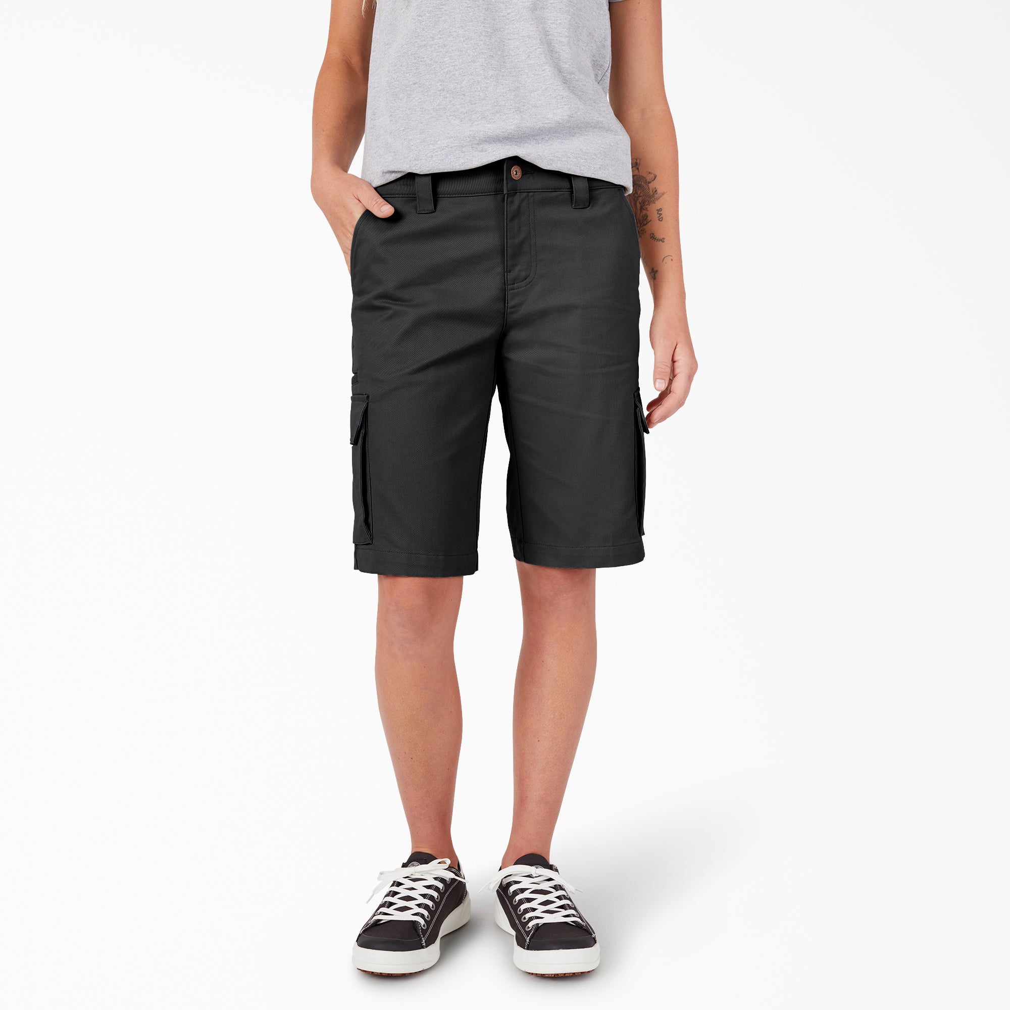 Women's Relaxed Fit Cargo Shorts. 11