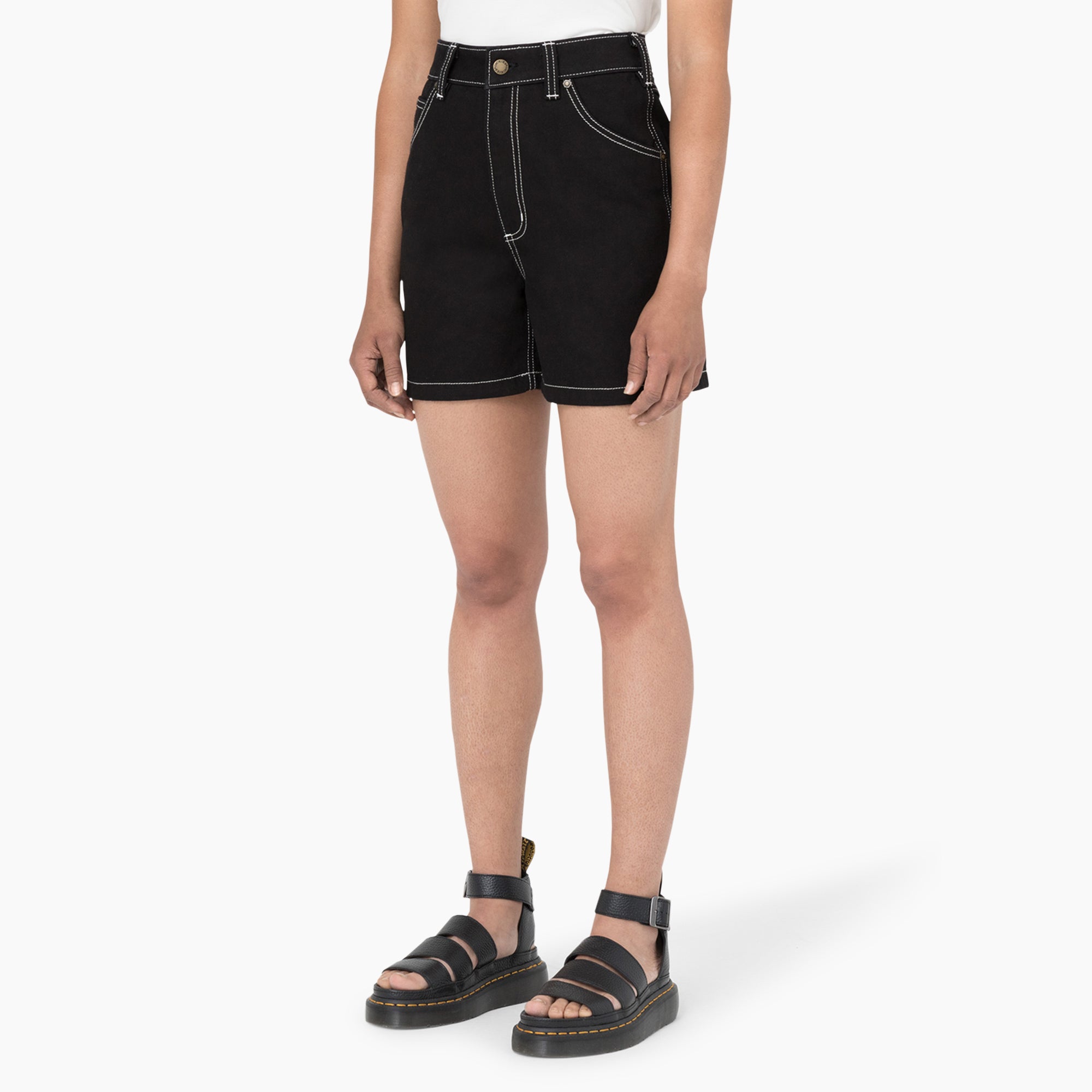 Women's Carpenter Jean Shorts. 5 - Image 3