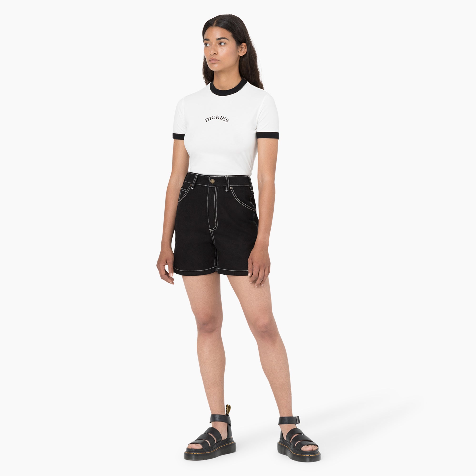 Women's Carpenter Jean Shorts. 5 - Image 5