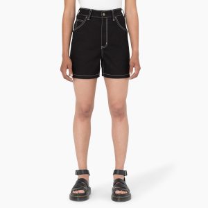 Women's Carpenter Jean Shorts. 5