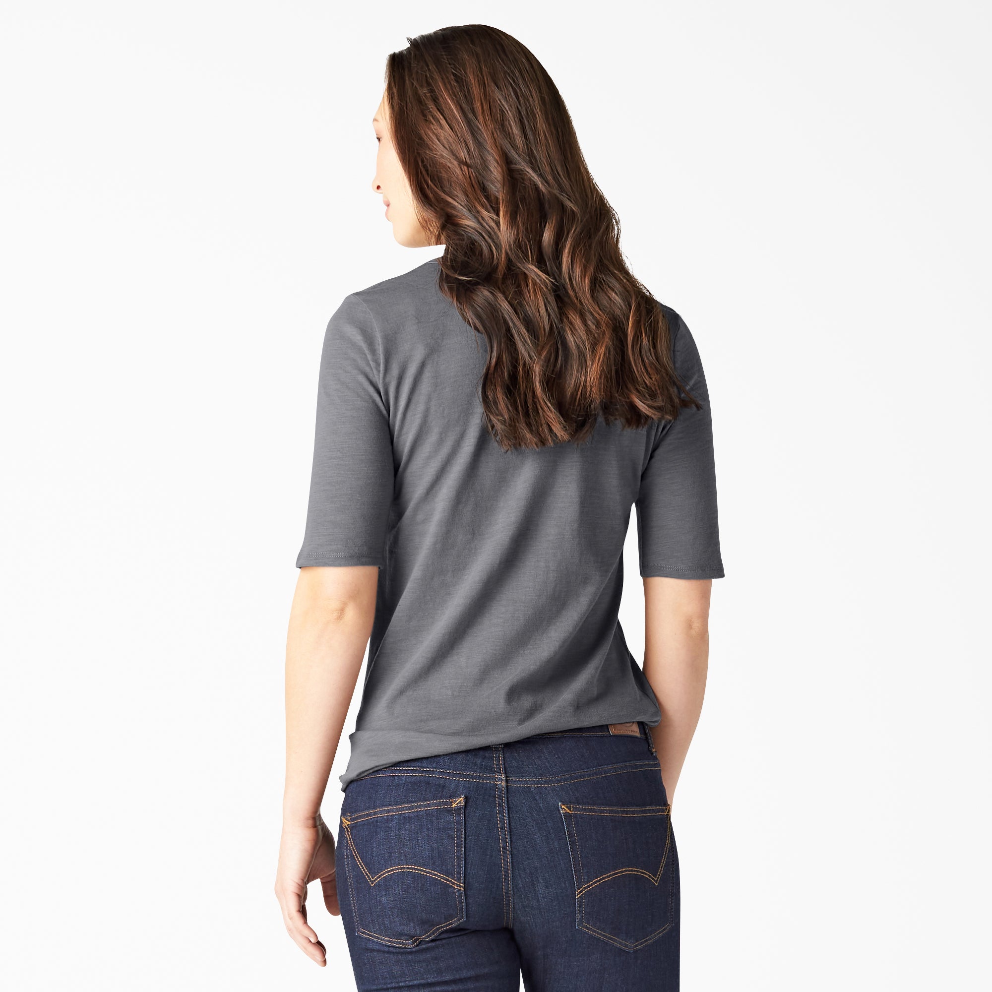 Women's Short Sleeve Henley Shirt - Image 2