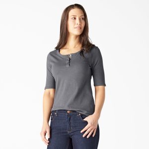 Women's Short Sleeve Henley Shirt