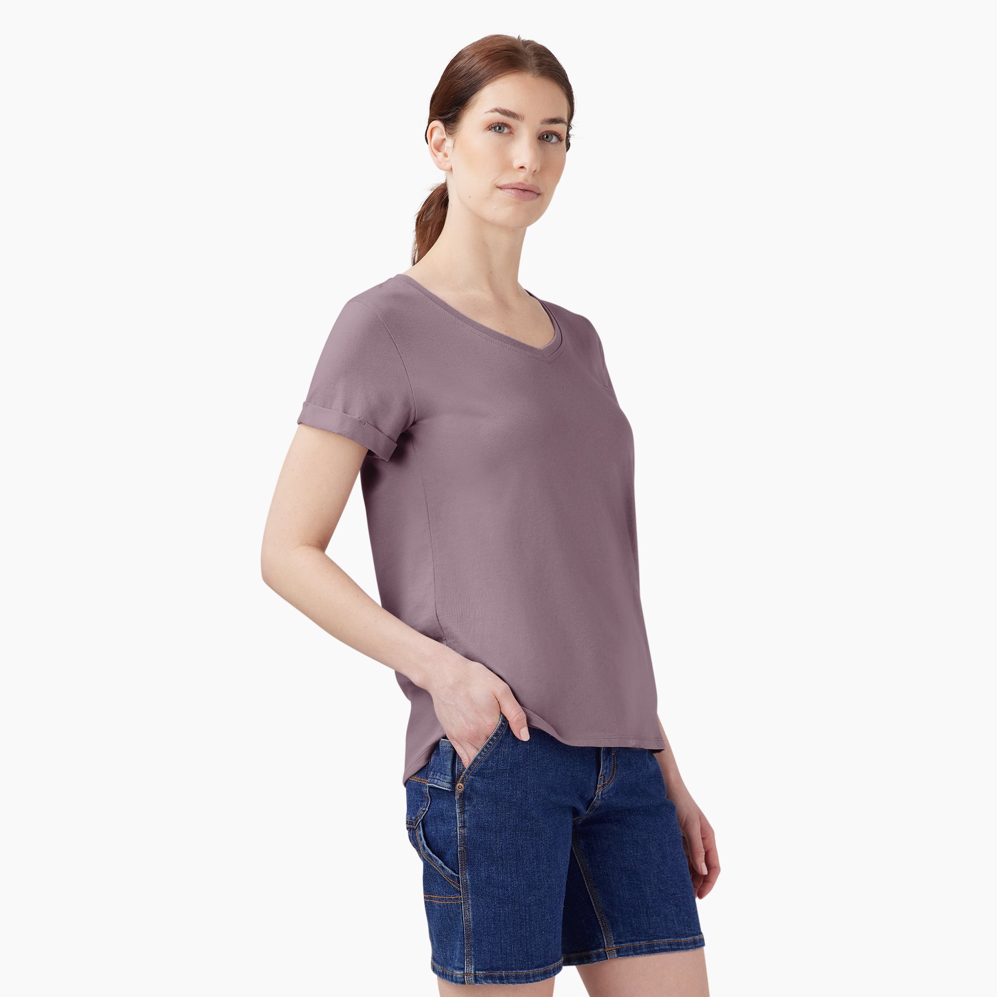Women's V-Neck T-Shirt - Image 3