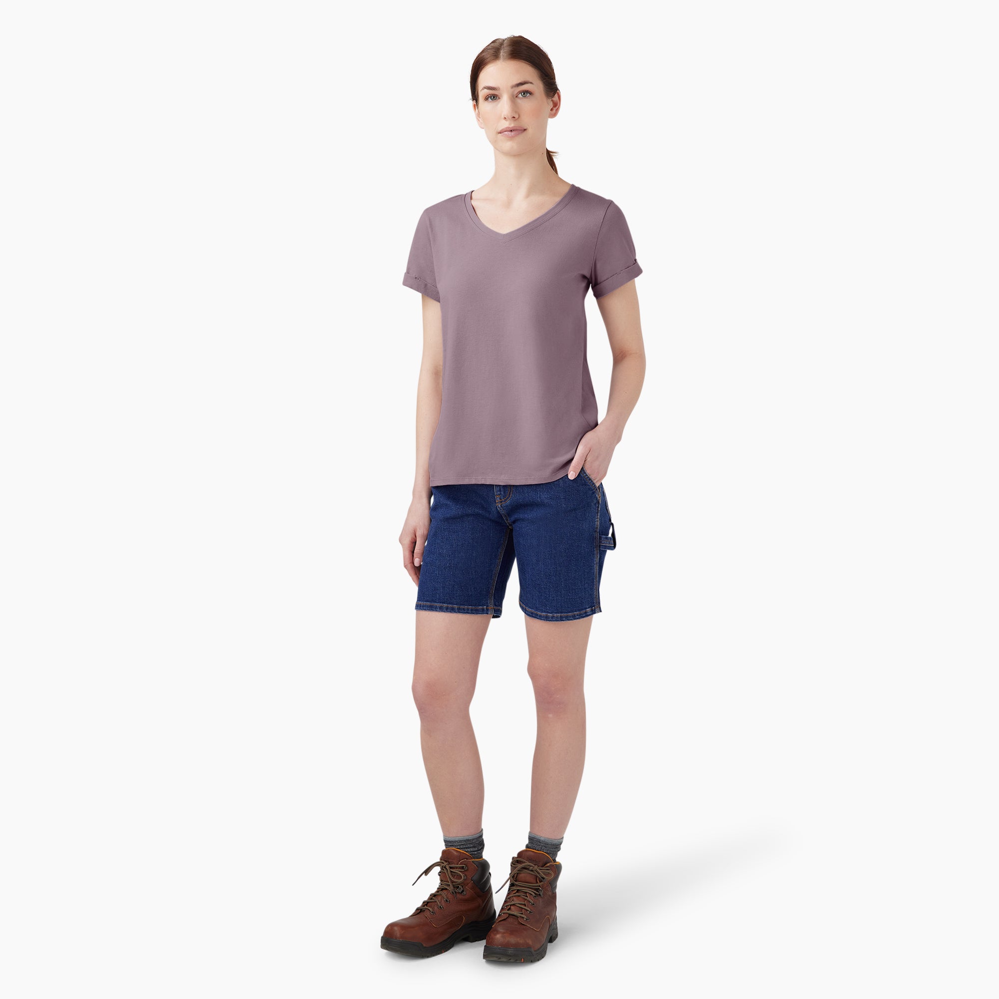 Women's V-Neck T-Shirt - Image 4