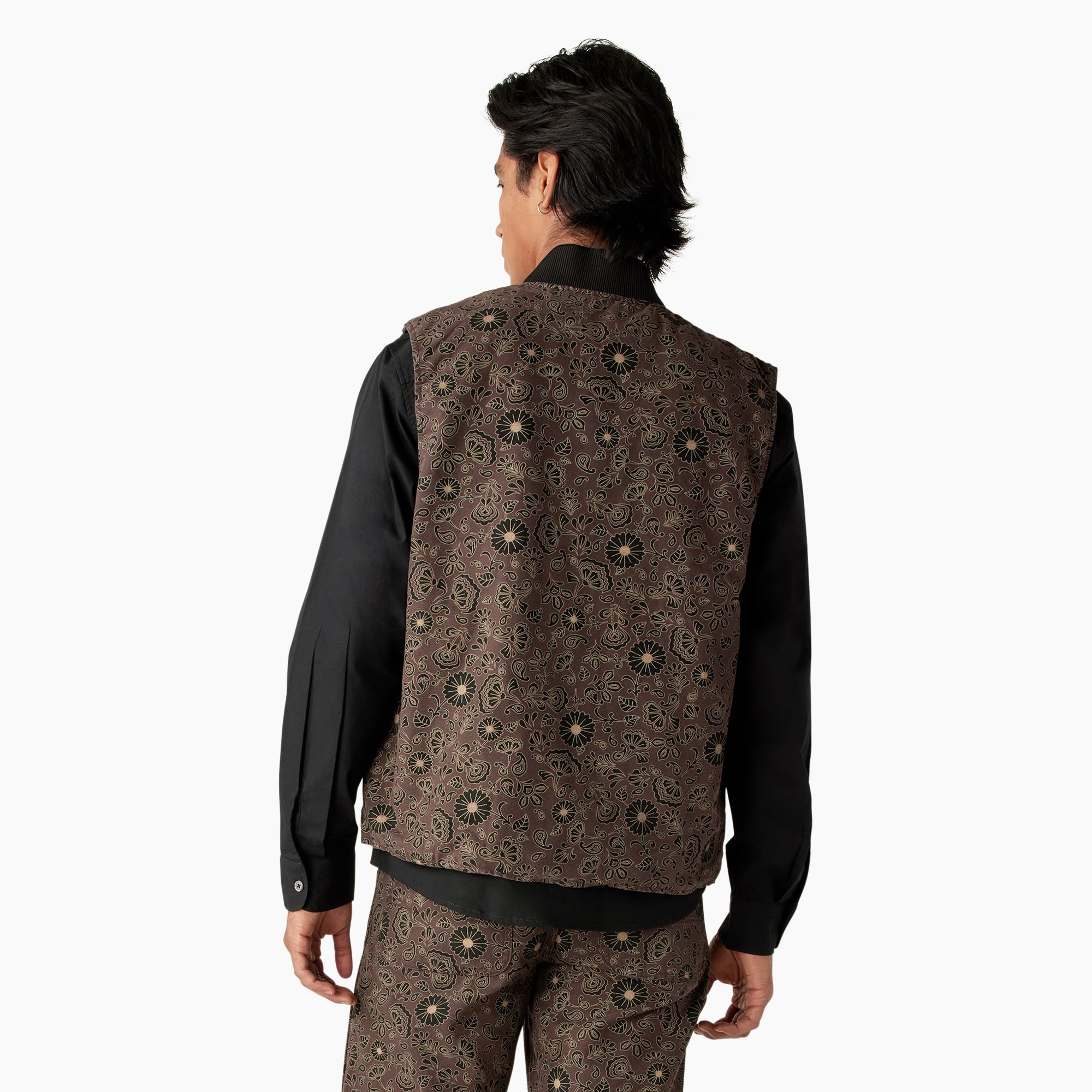 Ellis Floral Print Reversible Vest - Image 2
