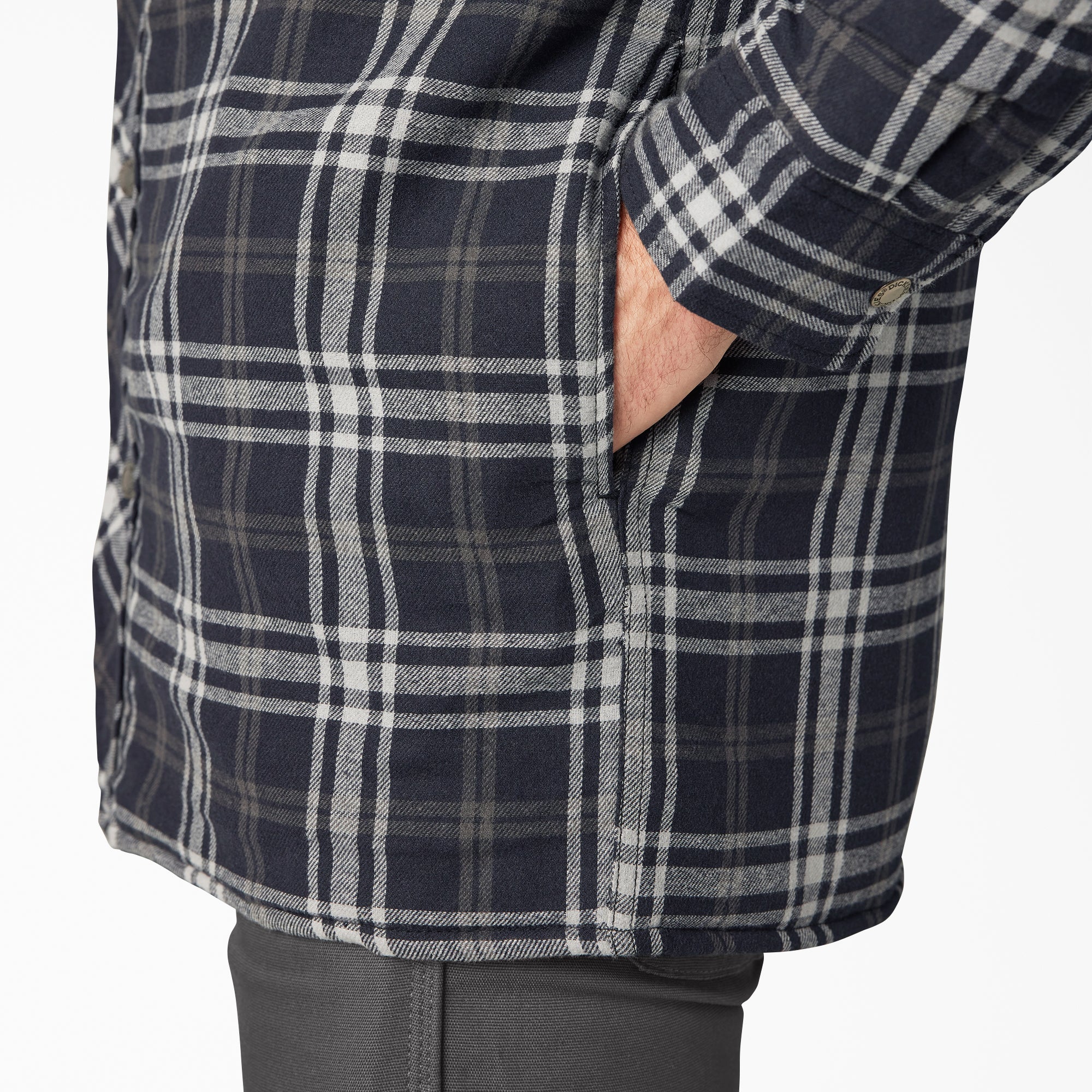 Flannel Hooded Shirt Jacket - Image 10