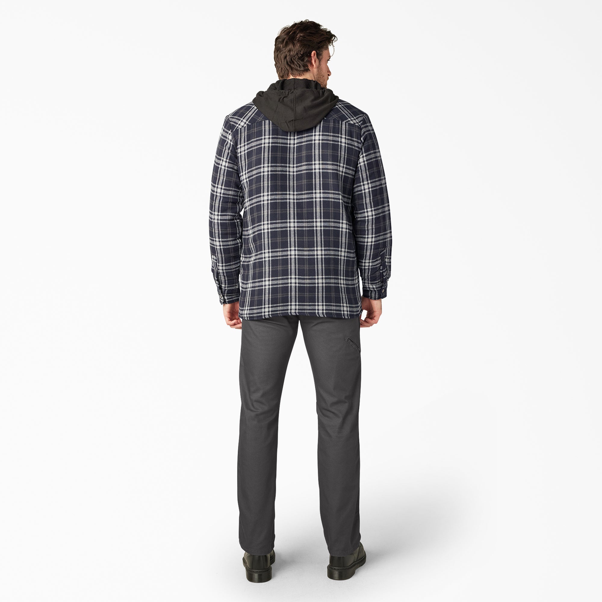 Flannel Hooded Shirt Jacket - Image 5
