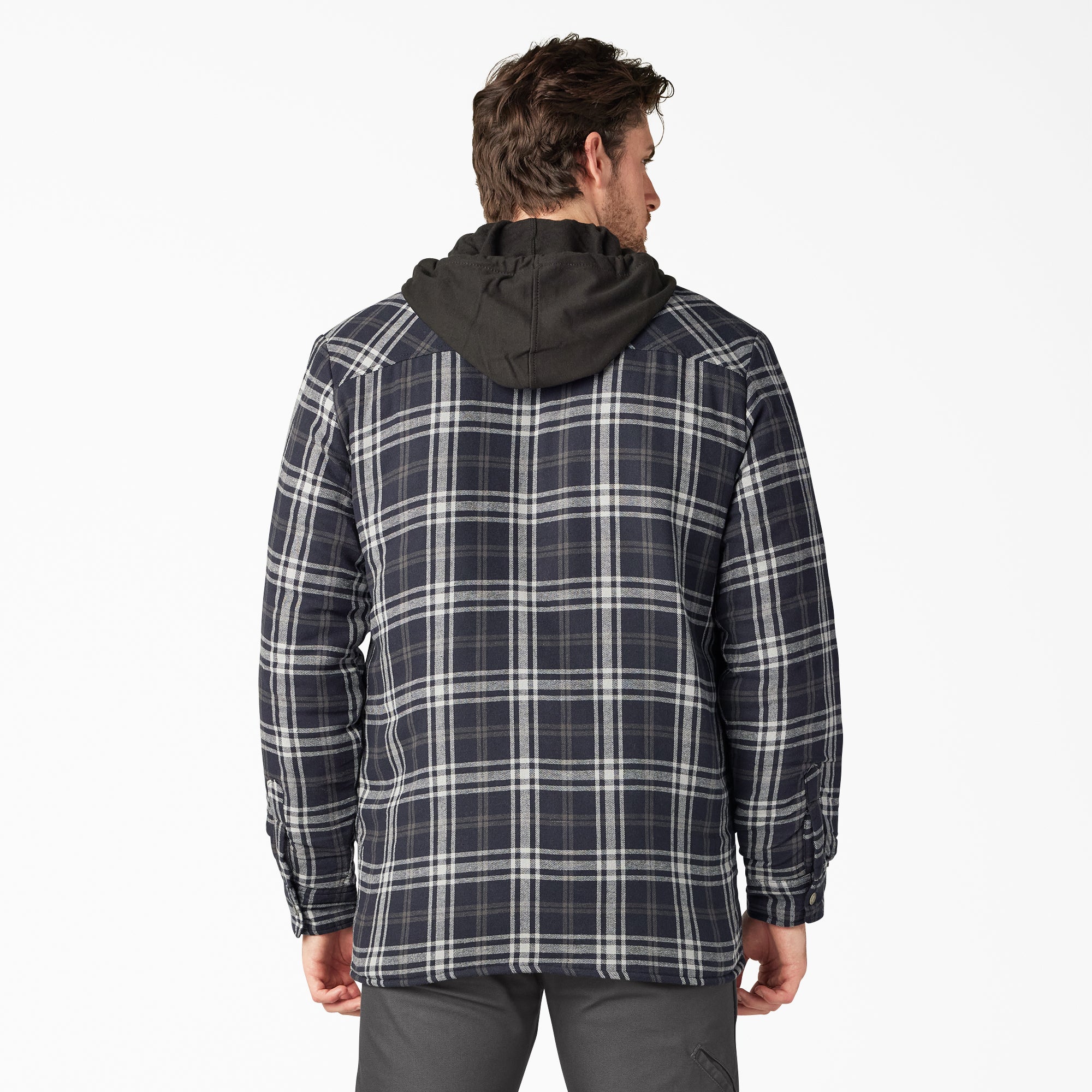 Flannel Hooded Shirt Jacket - Image 2