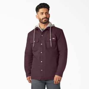 Duck Hooded Shirt Jacket