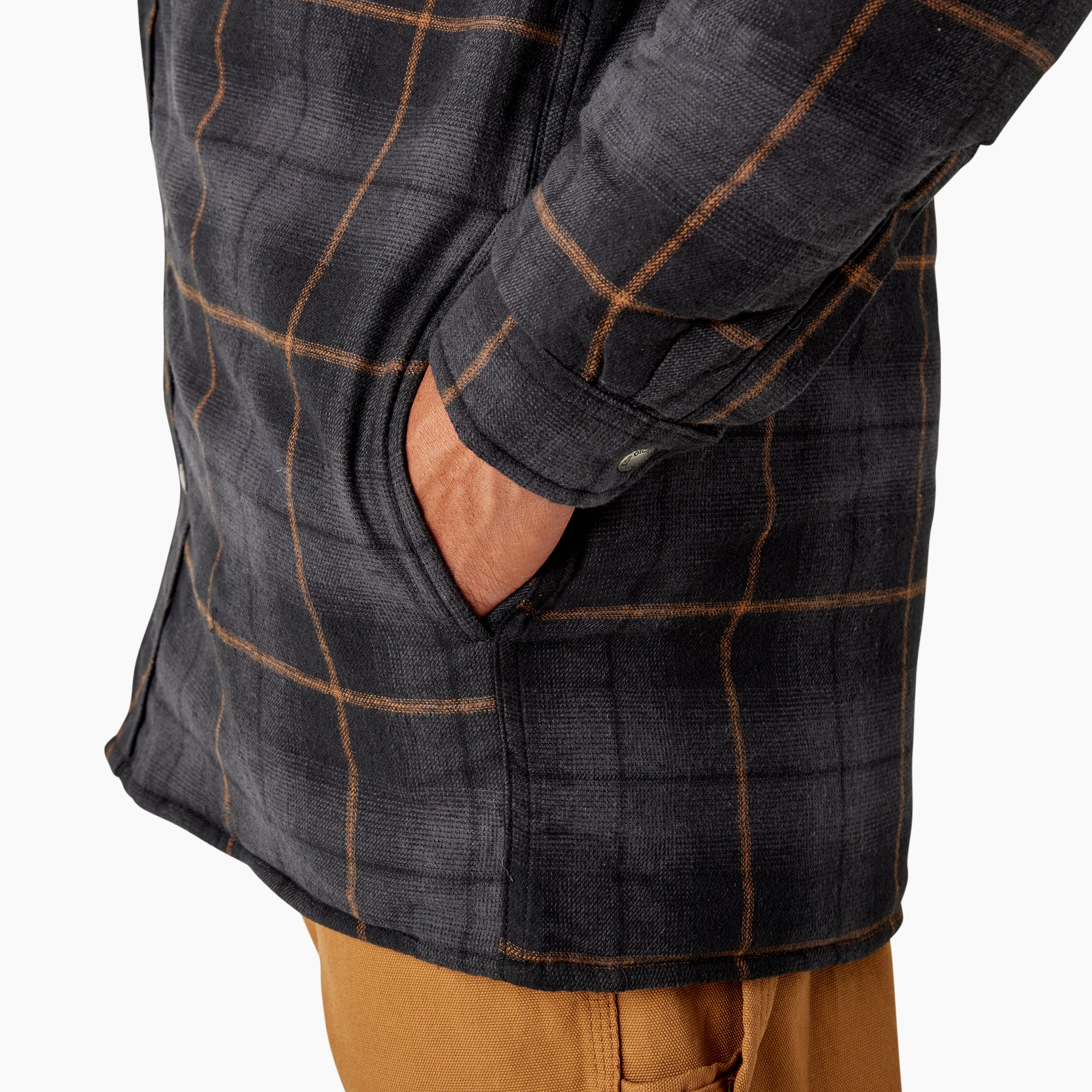 Water Repellent Flannel Hooded Shirt Jacket - Image 8