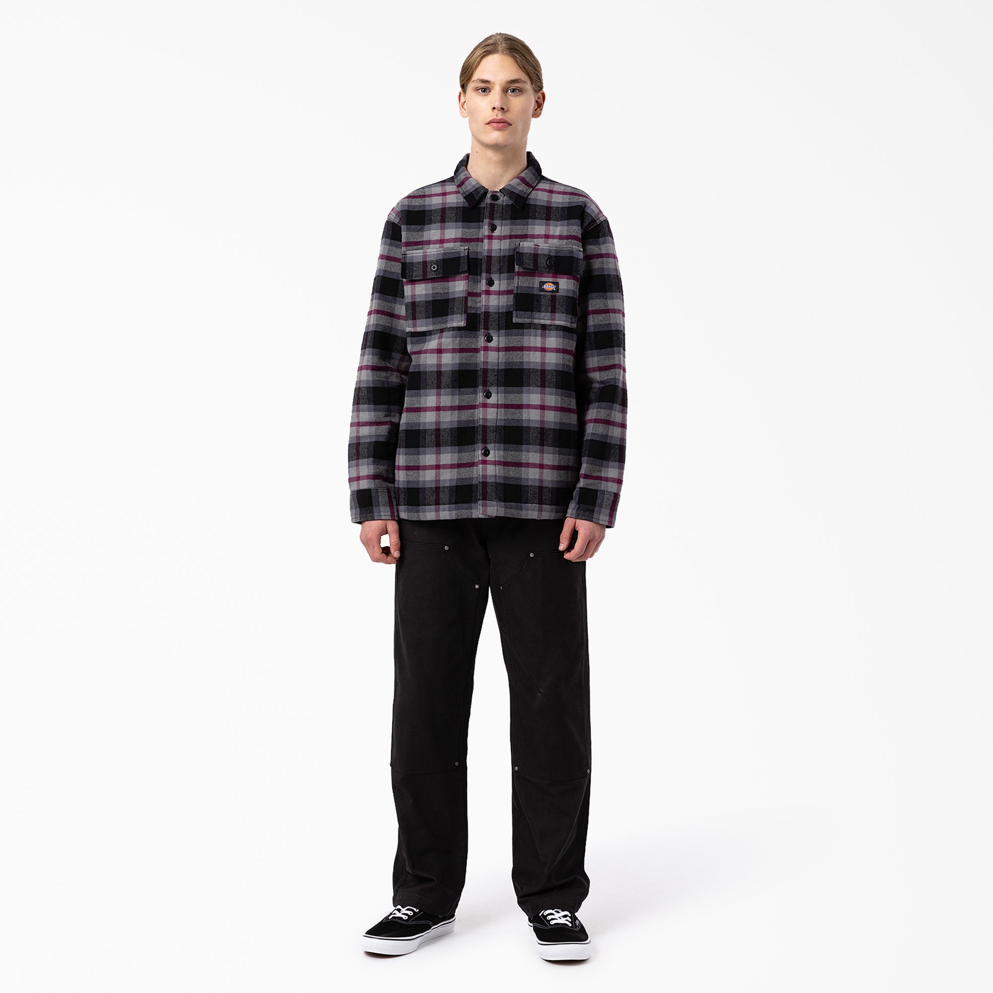 Flannel Quilted Lined Shirt Jacket - Image 3