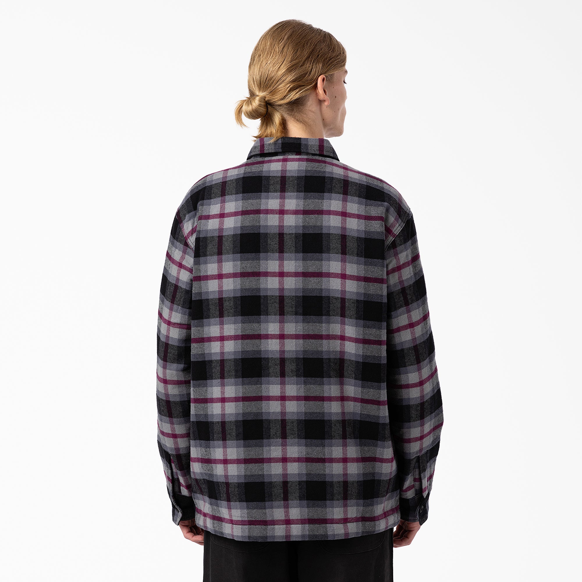 Flannel Quilted Lined Shirt Jacket - Image 2