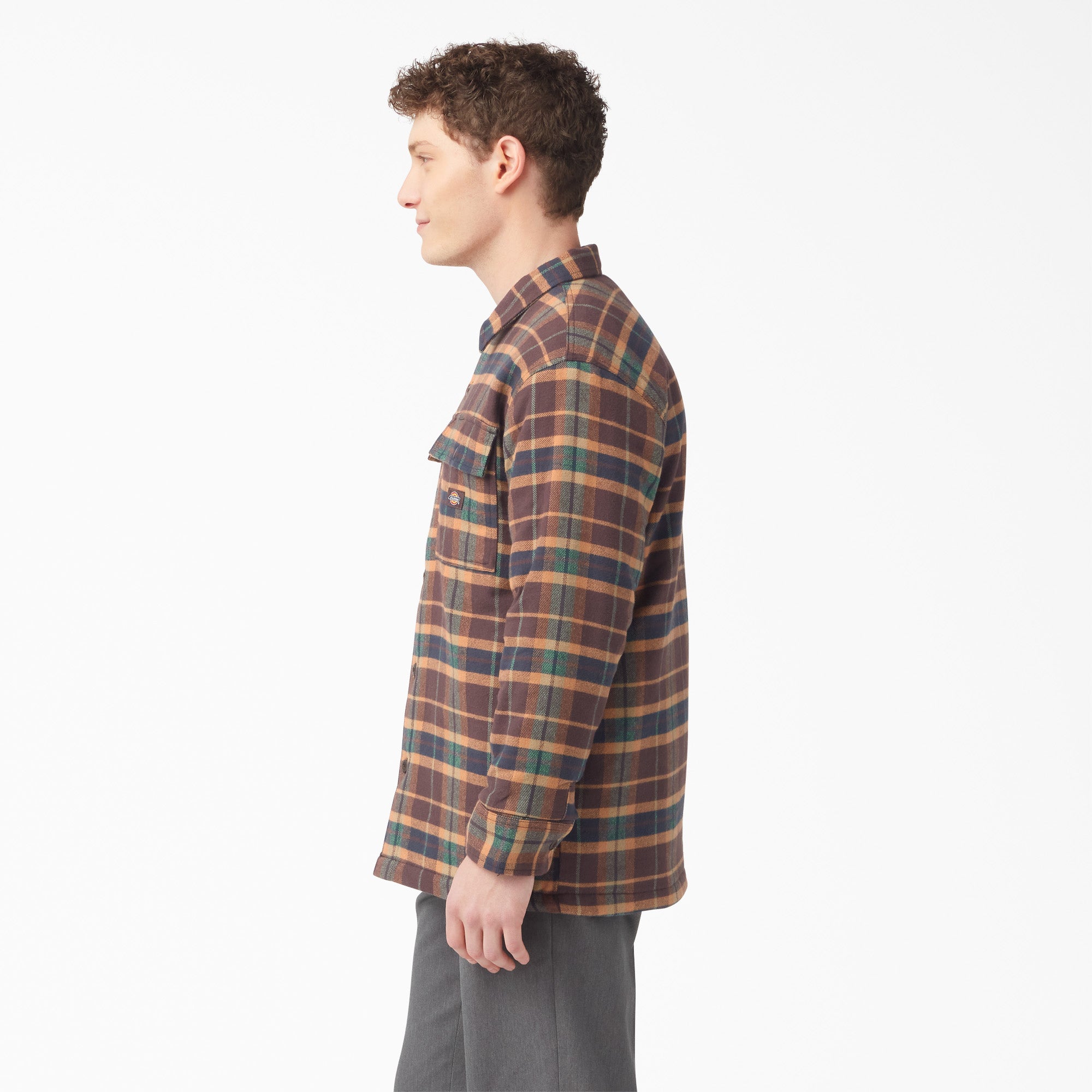 Flannel Quilted Lined Shirt Jacket - Image 3