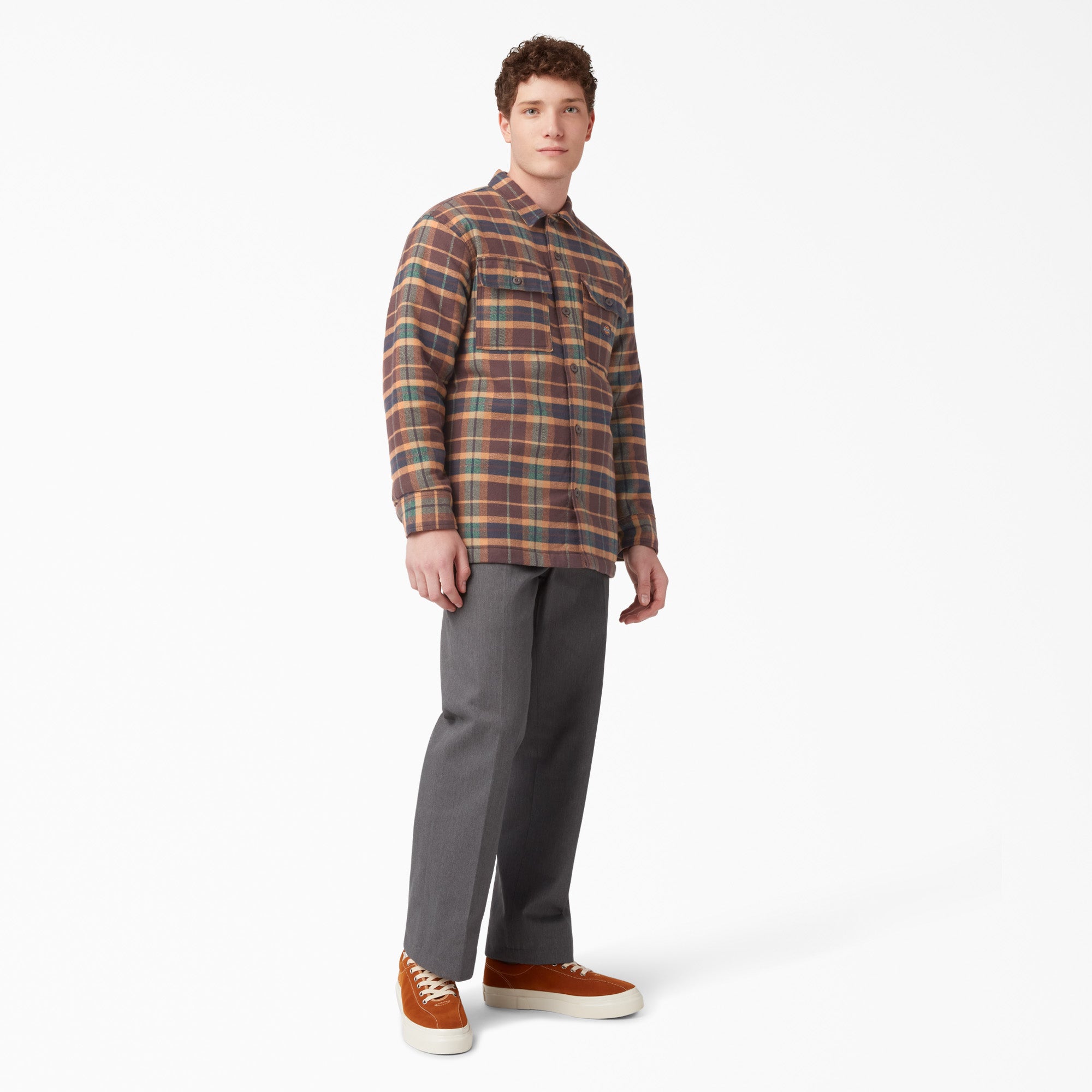 Flannel Quilted Lined Shirt Jacket - Image 4