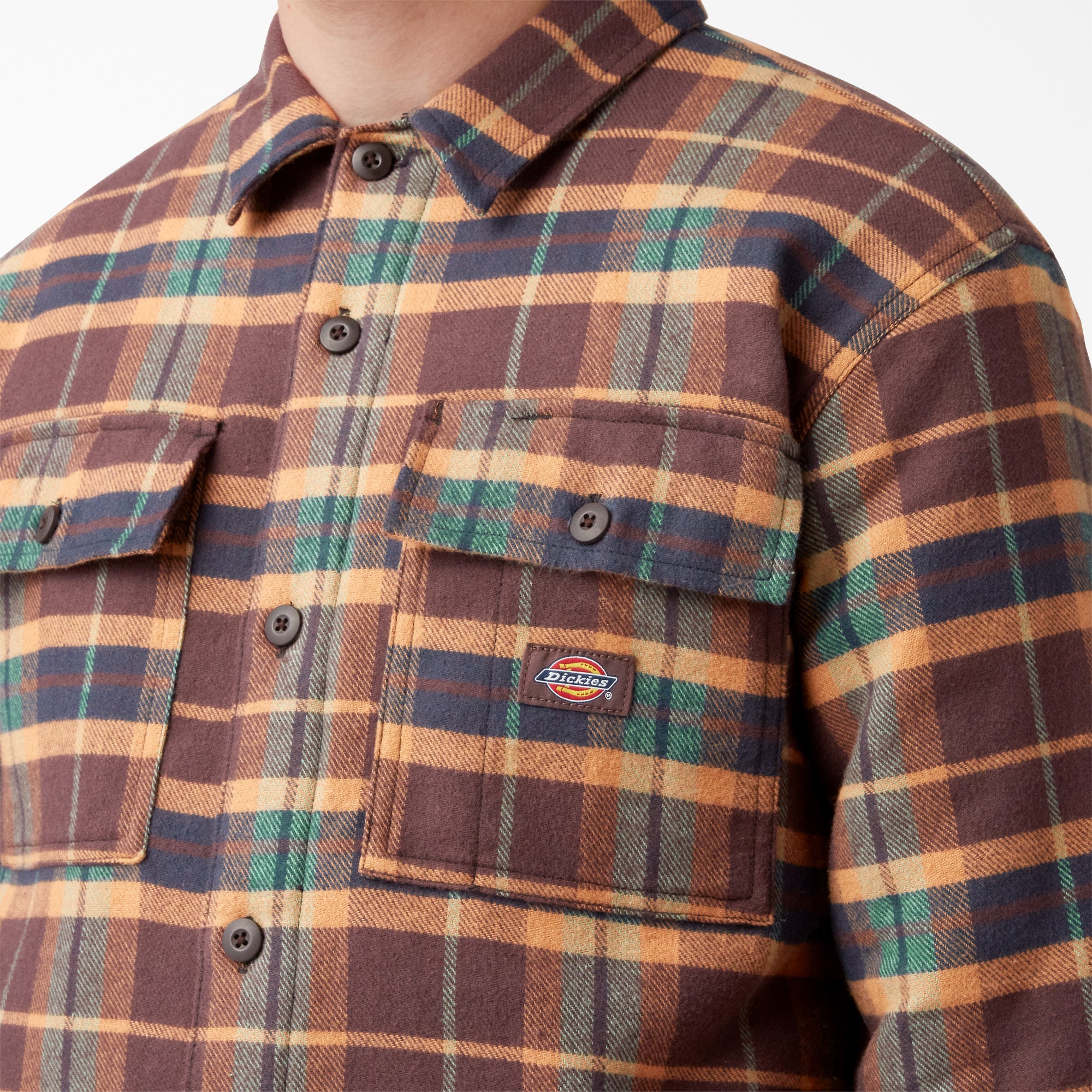 Flannel Quilted Lined Shirt Jacket - Image 5
