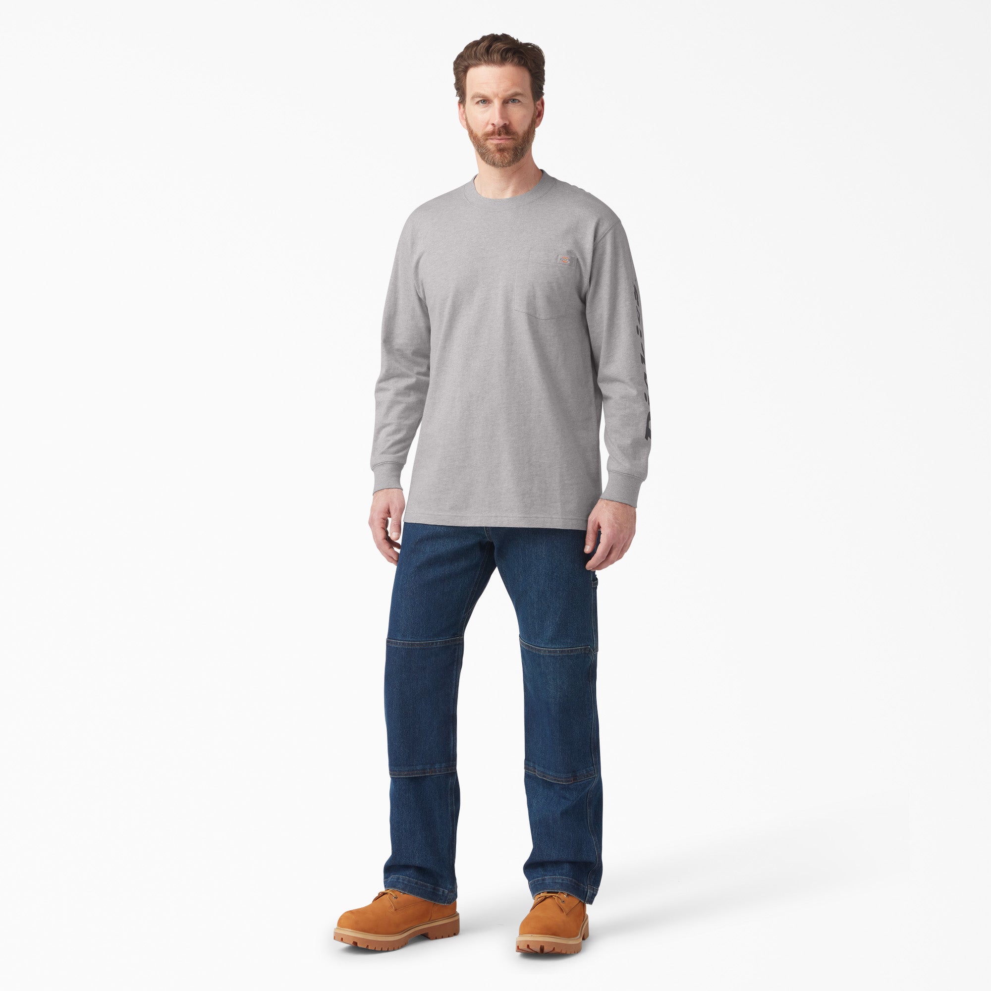 Logo Graphic Long Sleeve Pocket T-Shirt - Image 4
