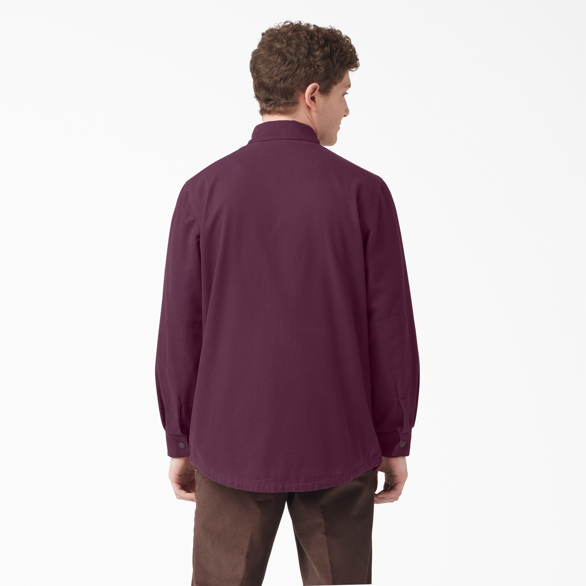 Long Sleeve Flannel-Lined Duck Shirt - Image 2