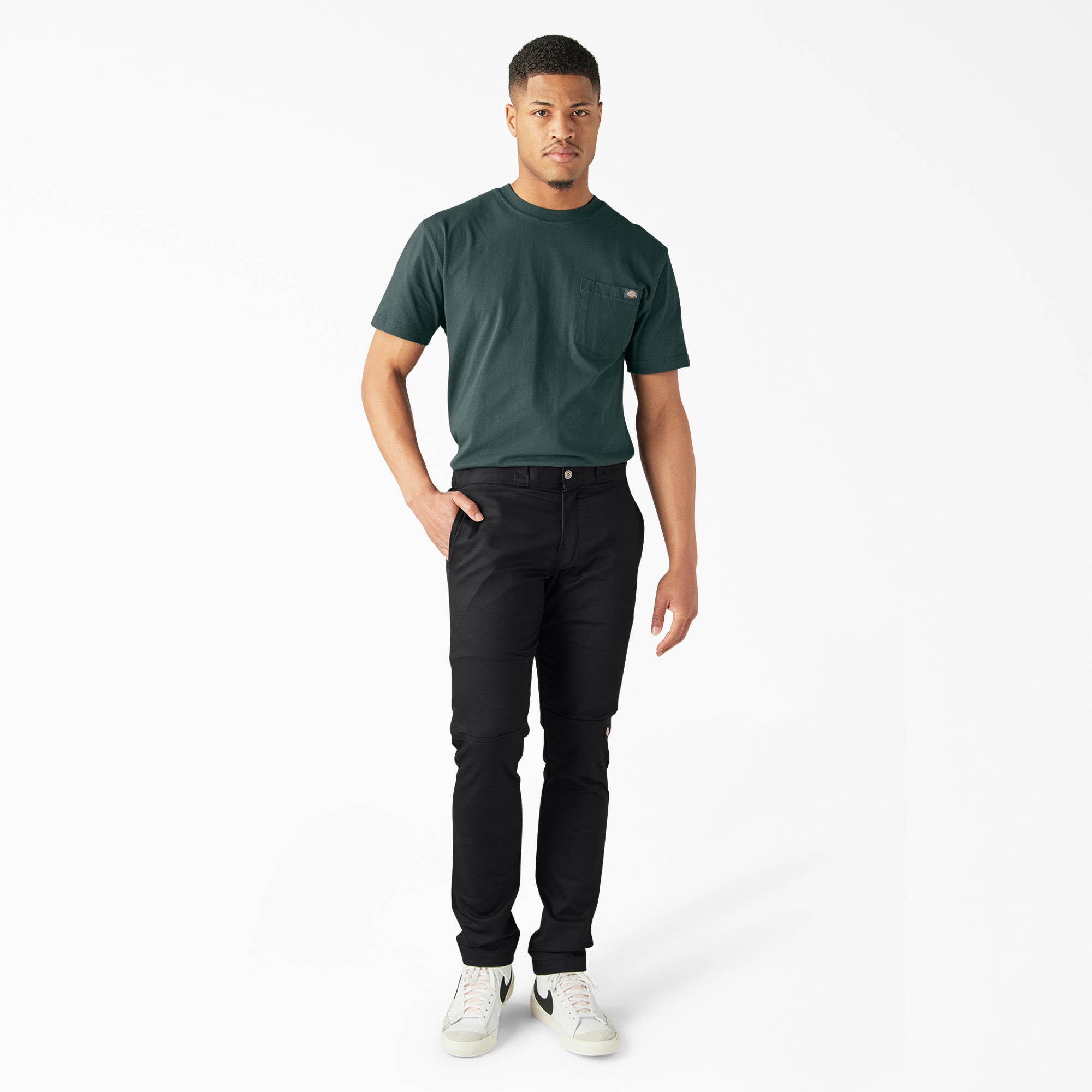 FLEX Skinny Fit Double Knee Work Pants - Image 4