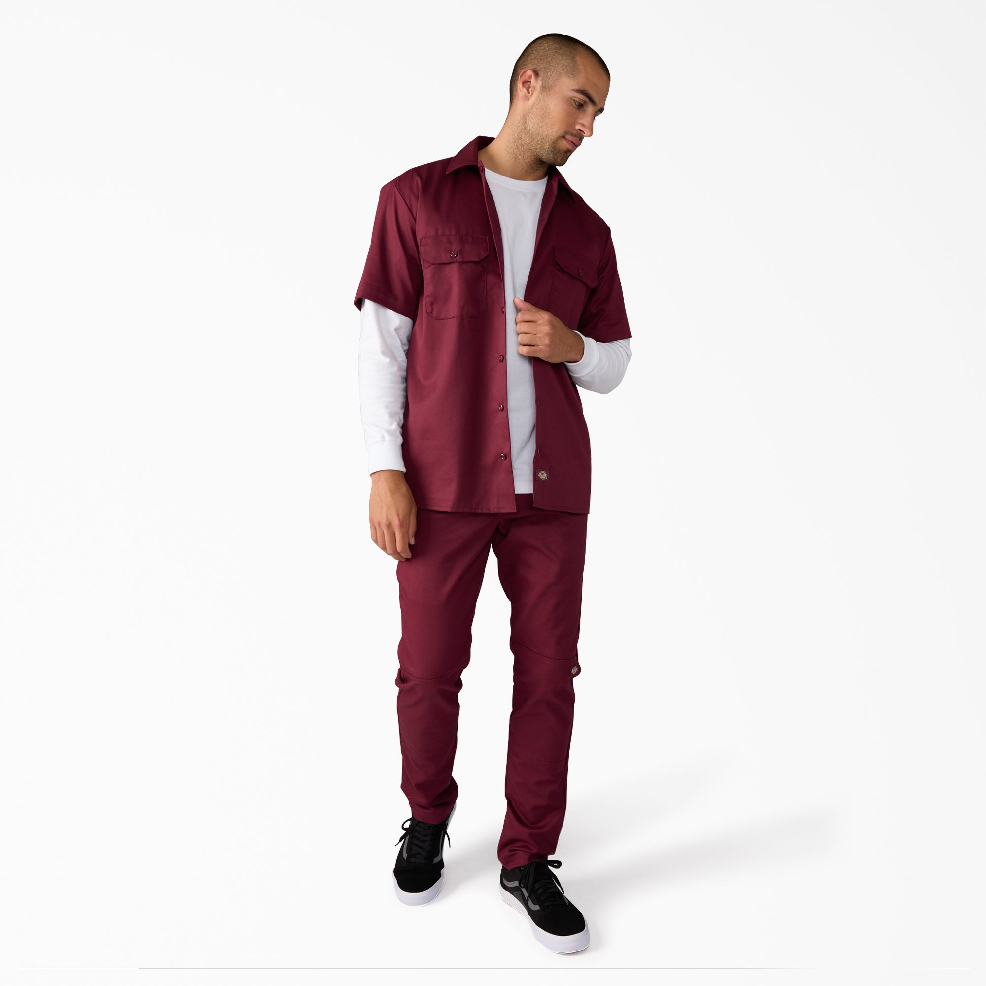 FLEX Skinny Fit Double Knee Work Pants - Image 4