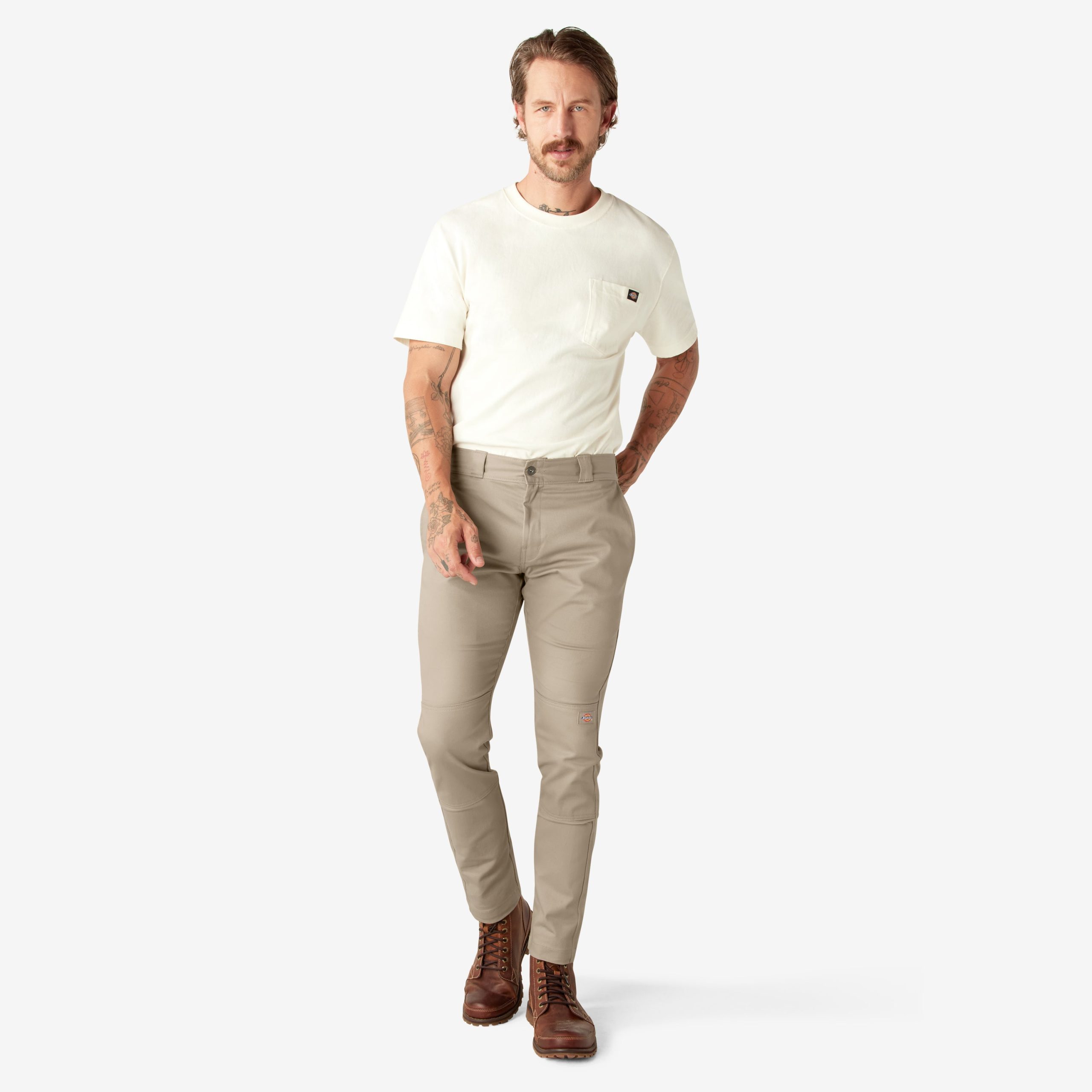 FLEX Skinny Fit Double Knee Work Pants - Image 5