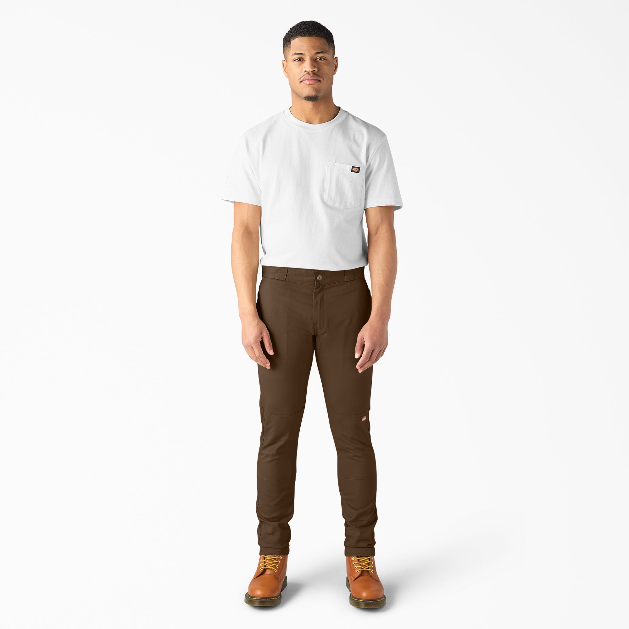 FLEX Skinny Fit Double Knee Work Pants - Image 4