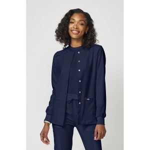 Women's EDS Essentials Snap Front Warm-Up Scrub Jacket