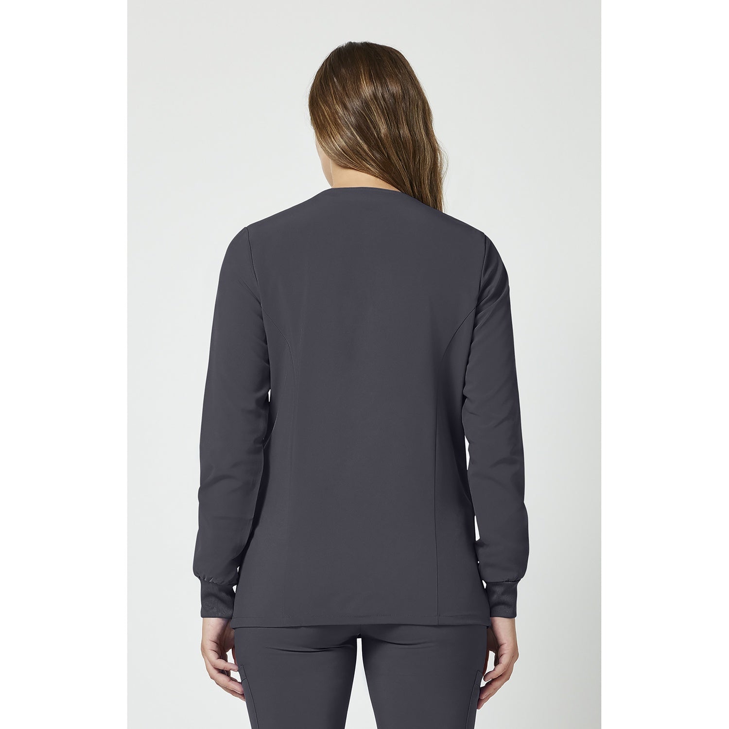 Women's EDS Essentials Snap Front Warm-Up Scrub Jacket - Image 2