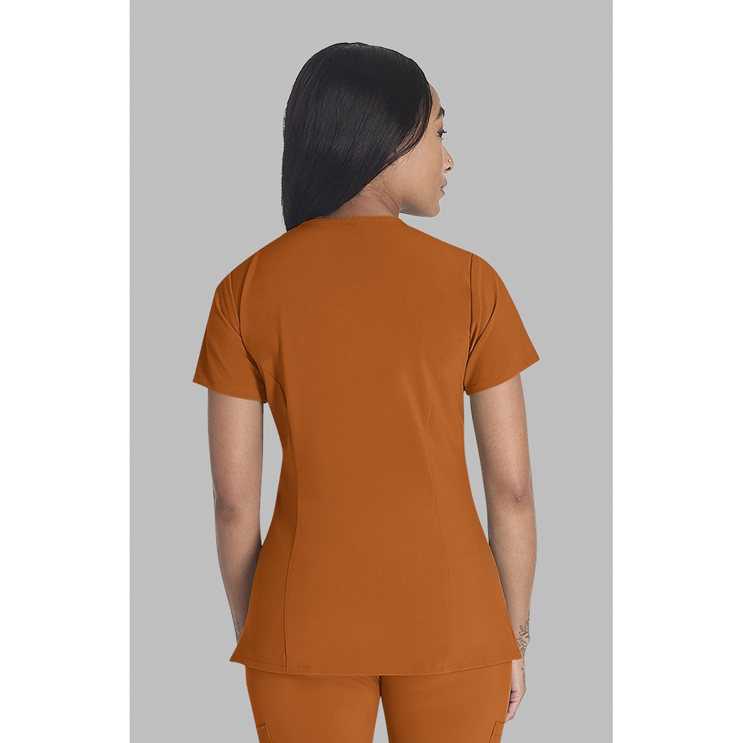 Women's EDS Essentials V-Neck Scrub Top - Image 2