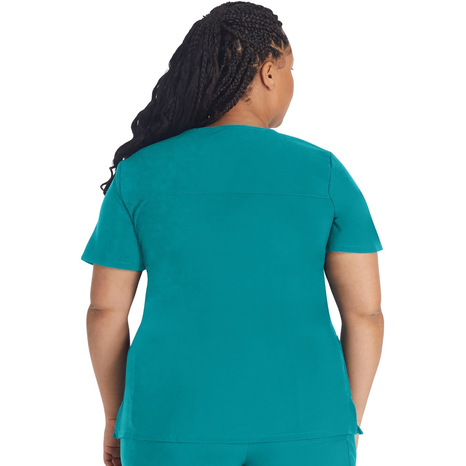 Women's EDS Essentials Mock Wrap Scrub Top - Image 2