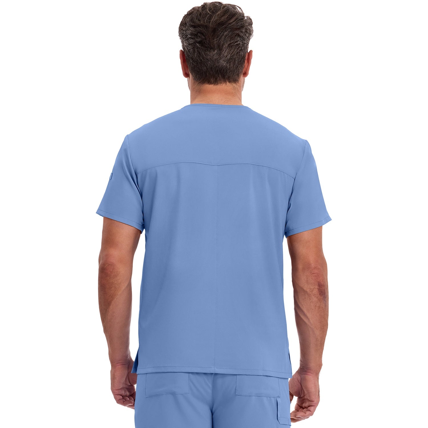 Men's EDS Essentials Tuckable V-Neck Scrub Top - Image 2