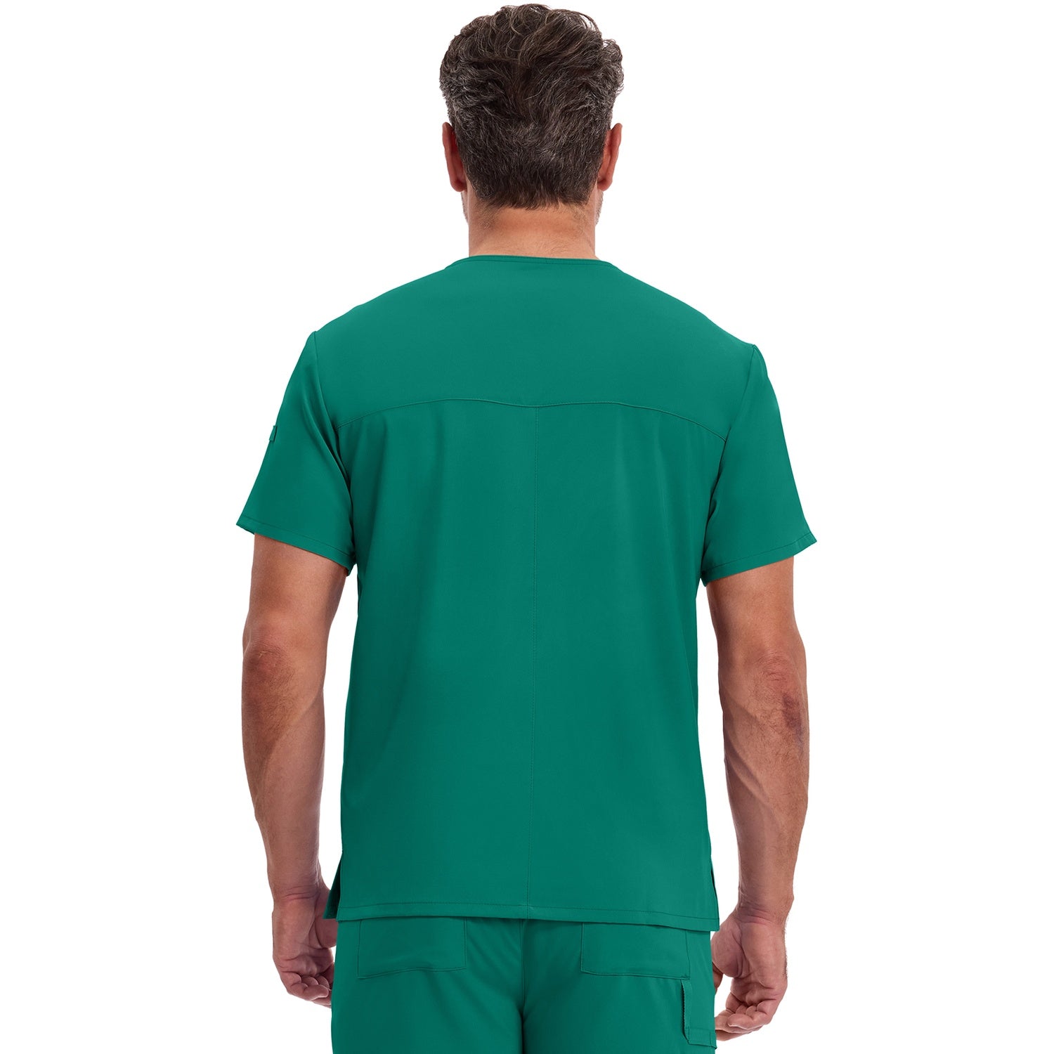 Men's EDS Essentials Tuckable V-Neck Scrub Top - Image 2