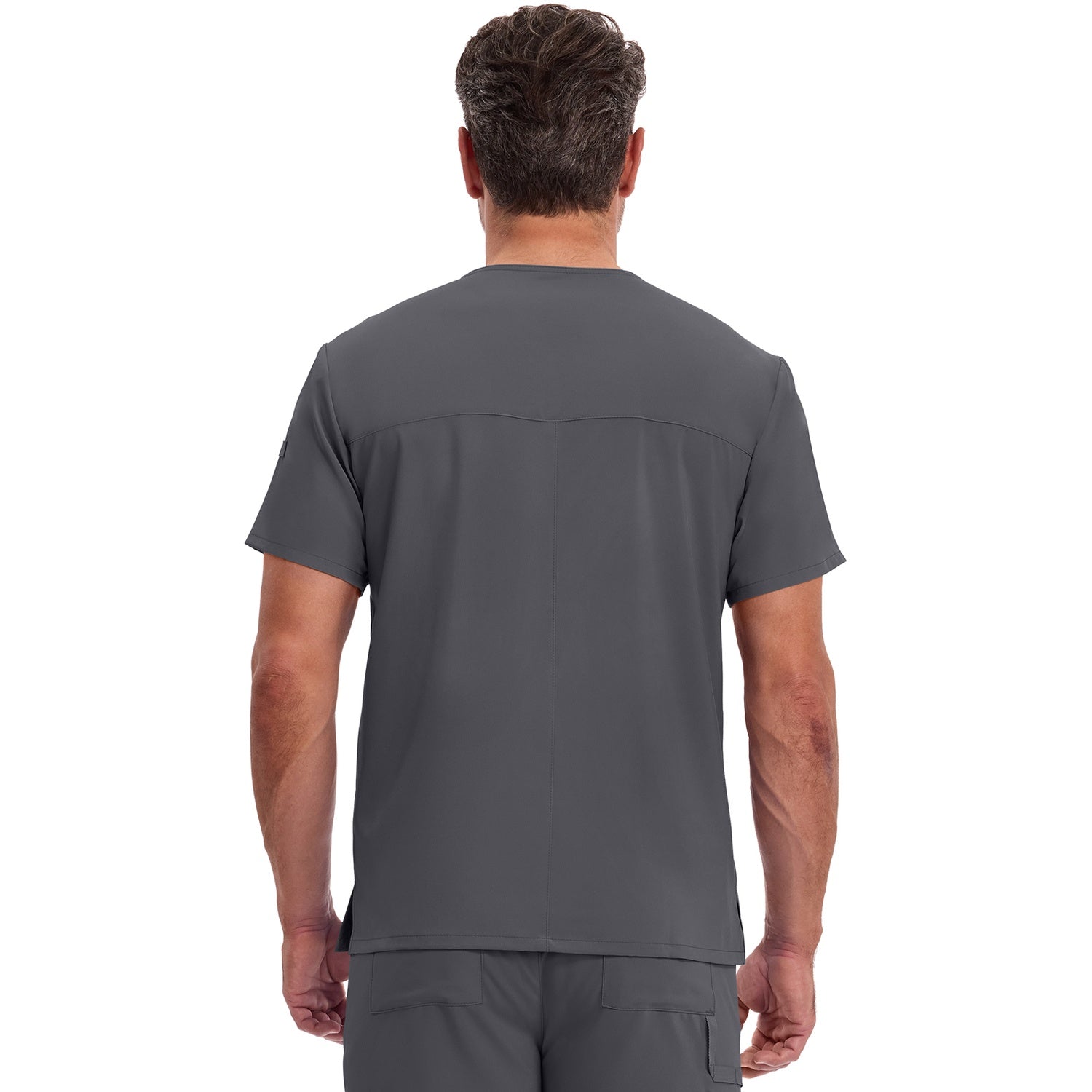 Men's EDS Essentials Tuckable V-Neck Scrub Top - Image 2