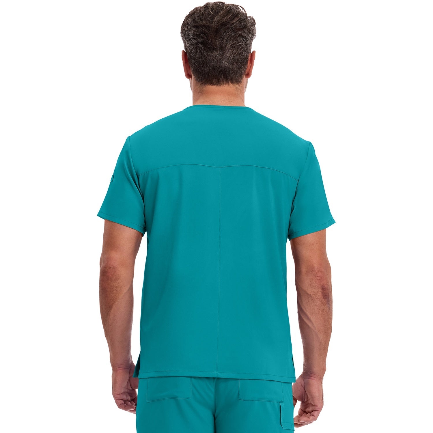 Men's EDS Essentials Tuckable V-Neck Scrub Top - Image 2
