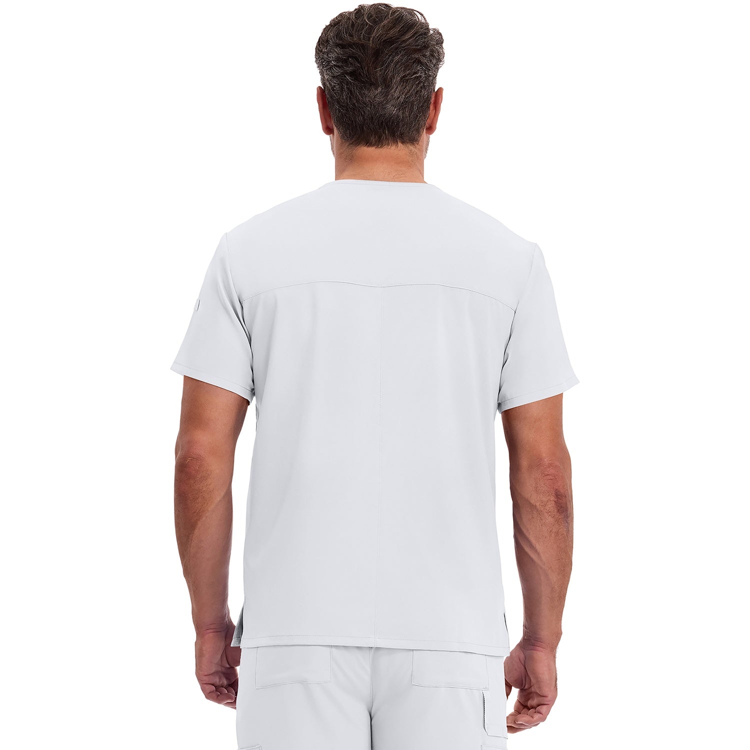 Men's EDS Essentials Tuckable V-Neck Scrub Top - Image 2