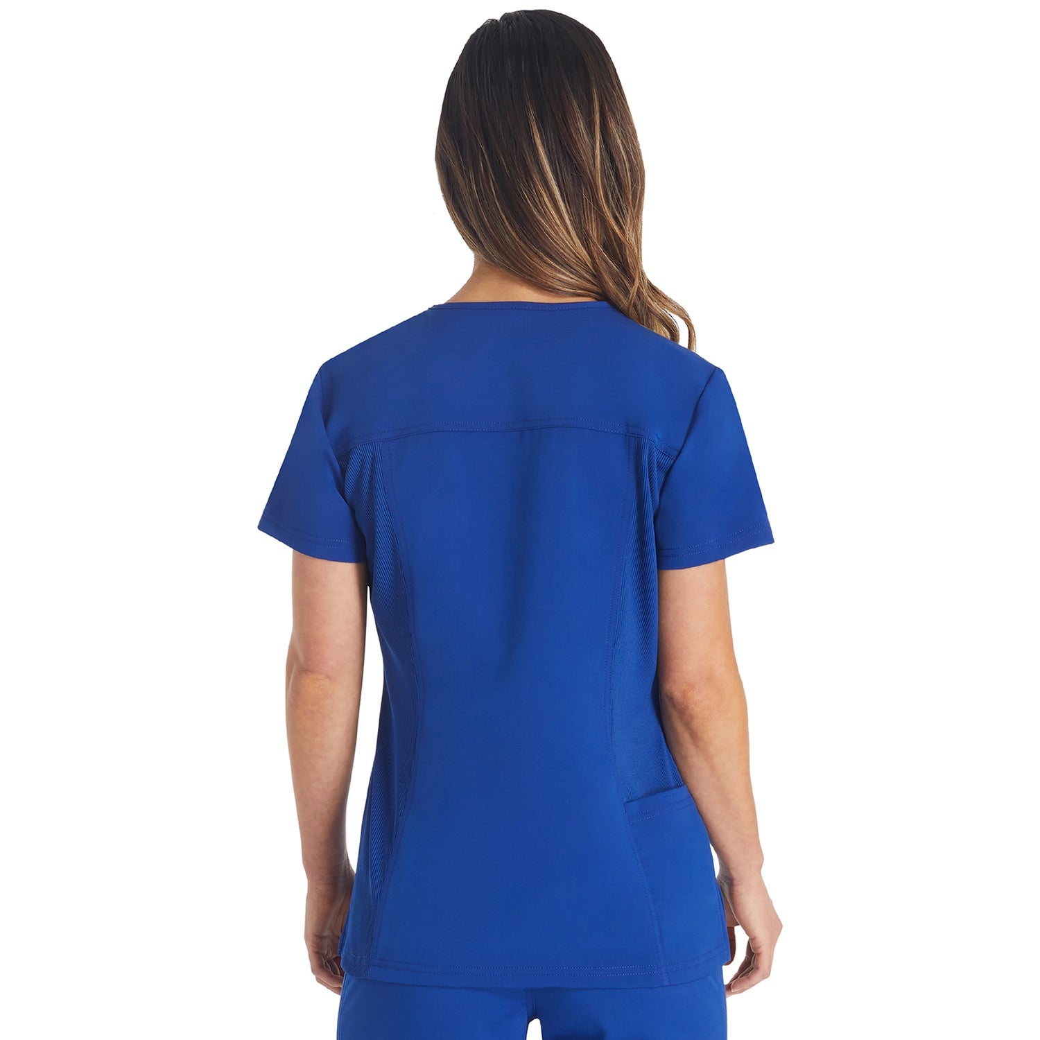 Women's Balance Notched V-Neck Scrub Top - Image 2