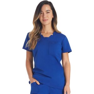 Women's Balance Notched V-Neck Scrub Top