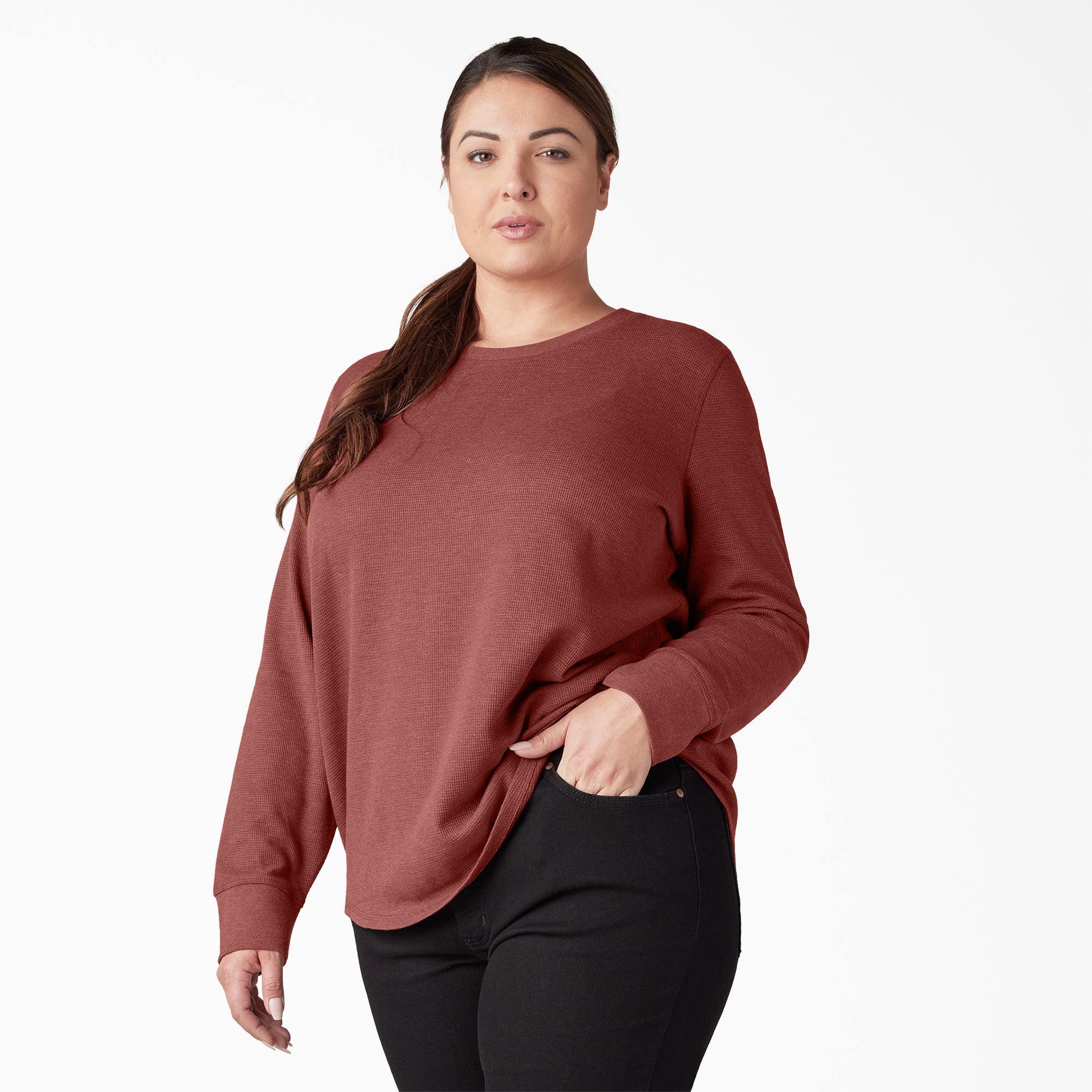 Women's Plus Long Sleeve Thermal Shirt - Image 3