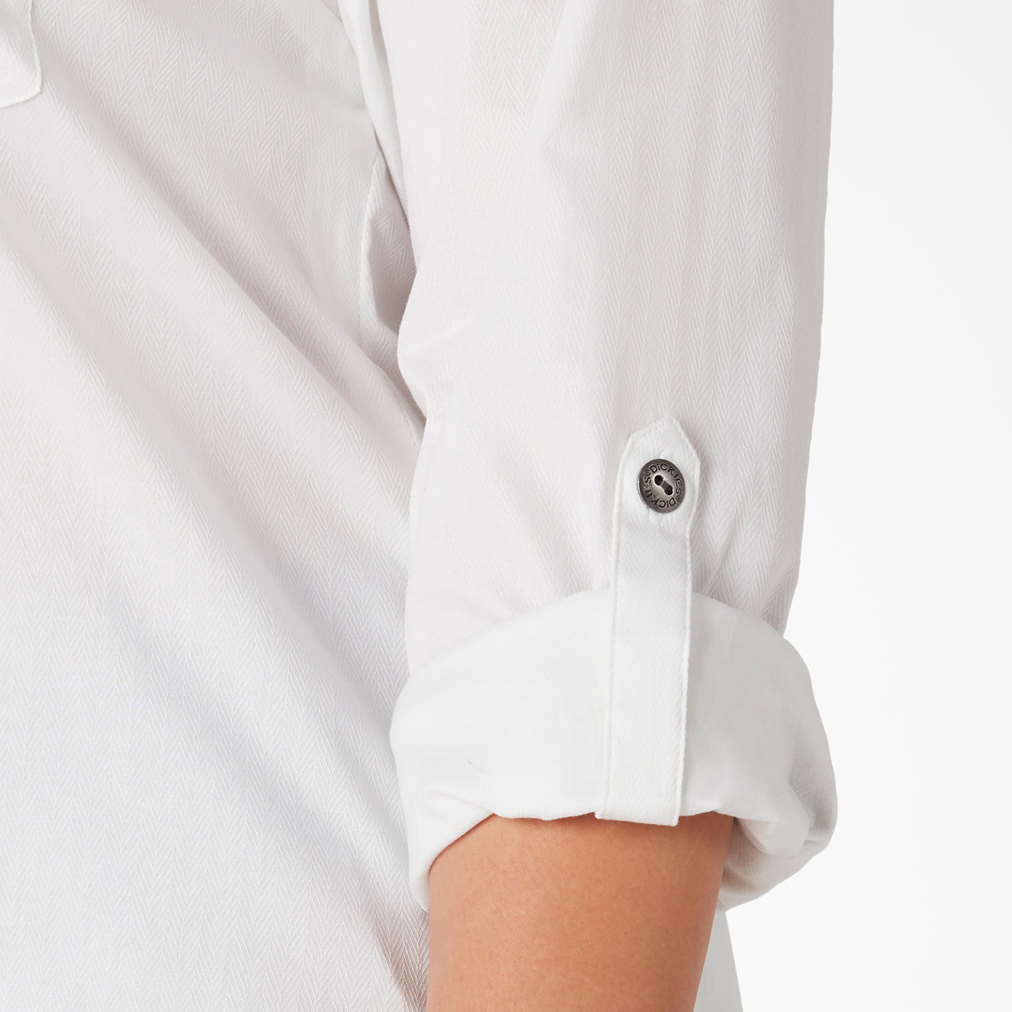 Women's Plus Long Sleeve Roll-Tab Work Shirt - Image 5
